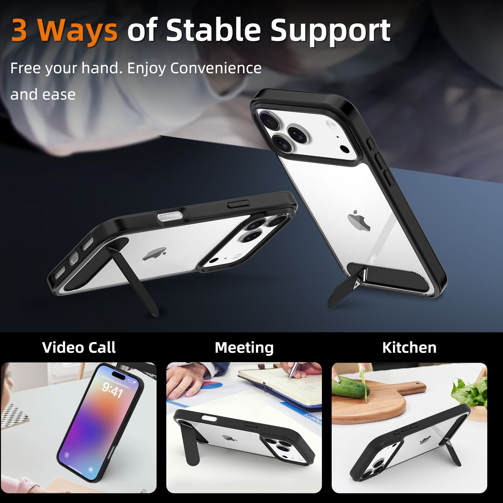 Ridge Clear Case with Kickstand — 66