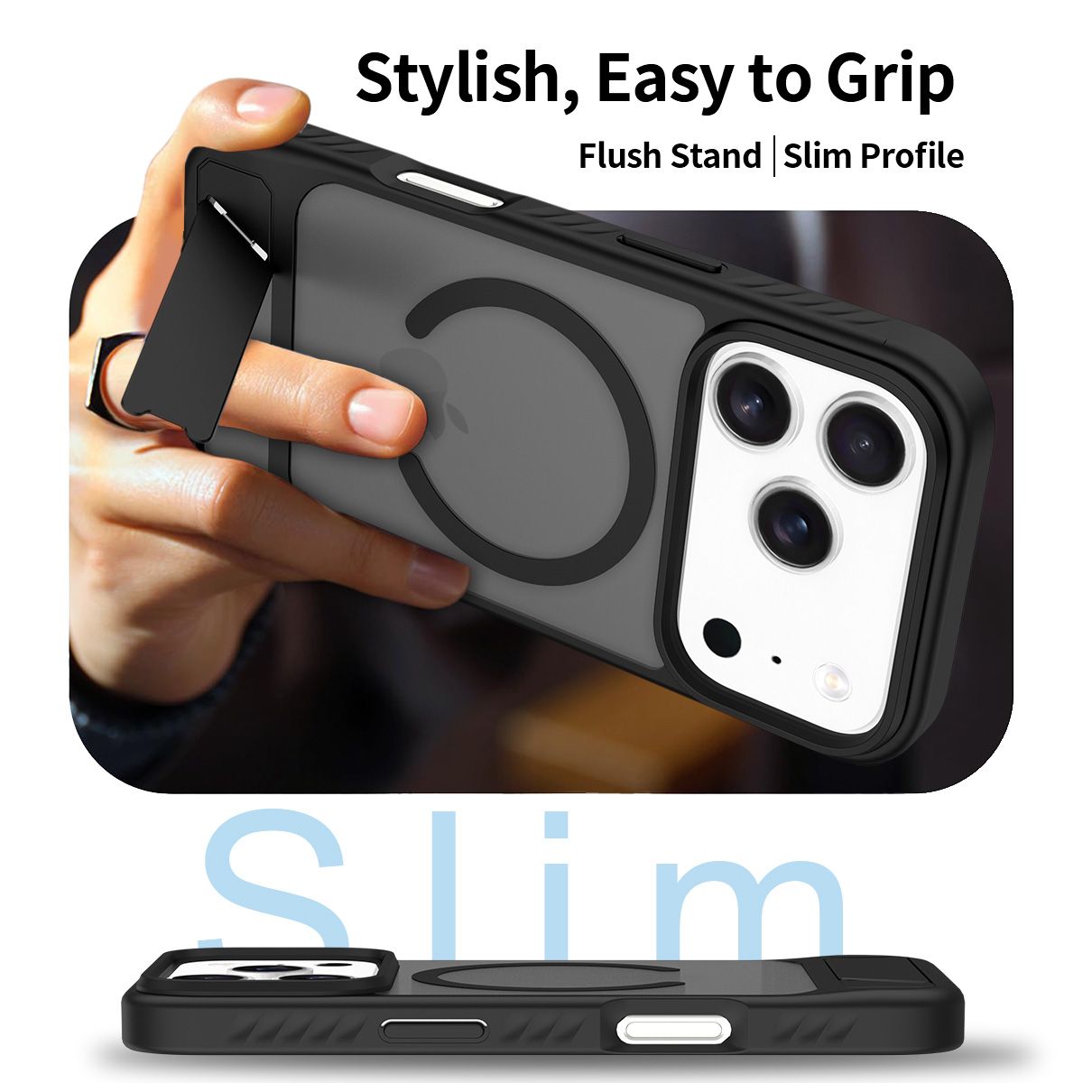 Tilt 45° Frosted Magnetic Stand Case — 203