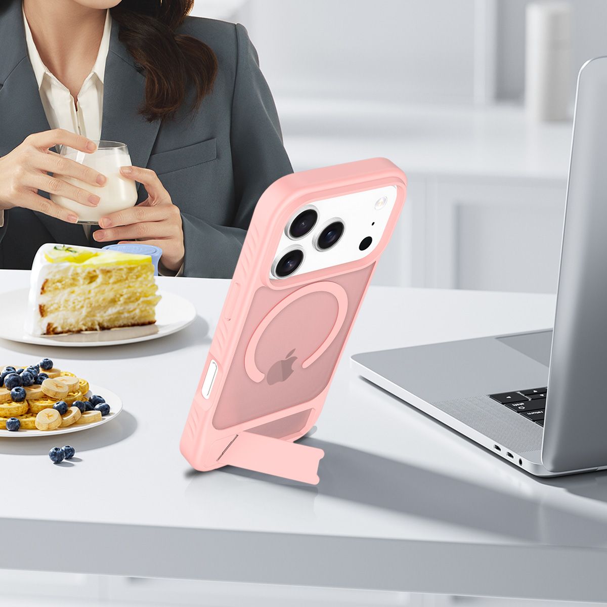 Tilt 45° Frosted Magnetic Stand Case — 213