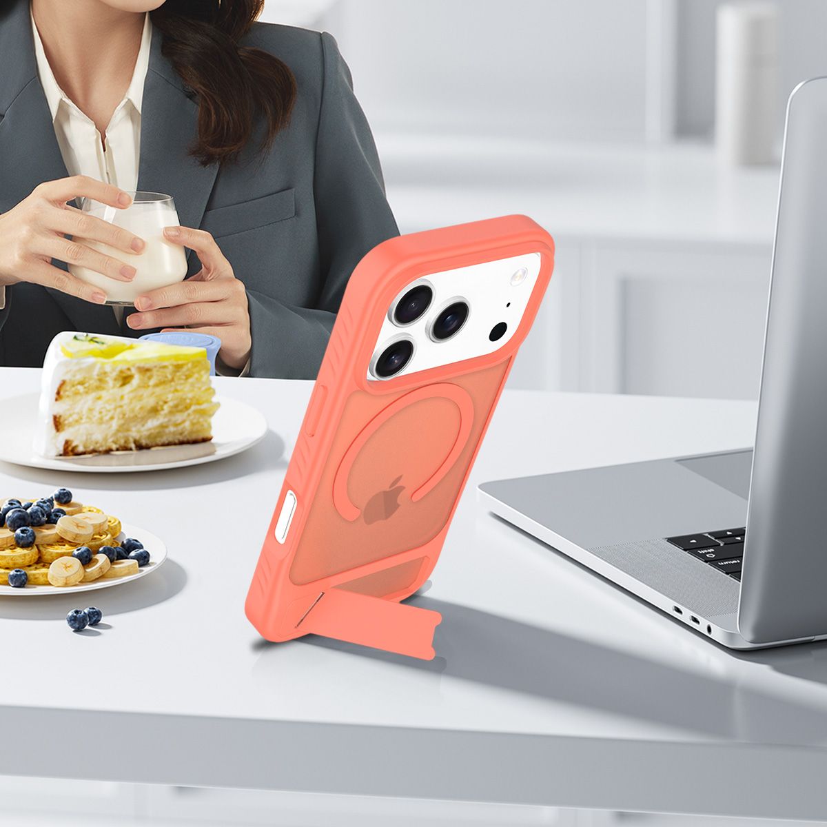 Tilt 45° Frosted Magnetic Stand Case — 234