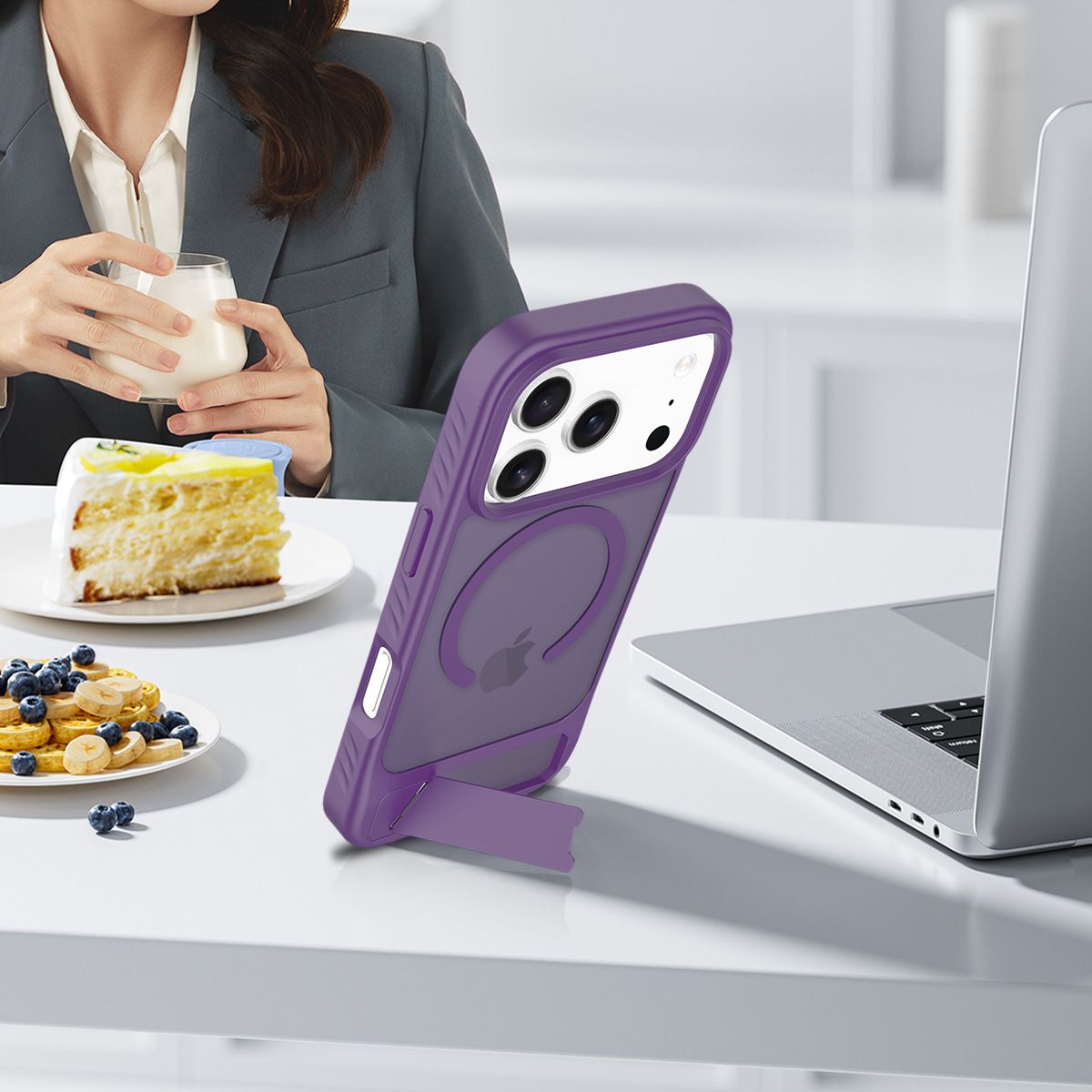 Tilt 45° Frosted Magnetic Stand Case — 241