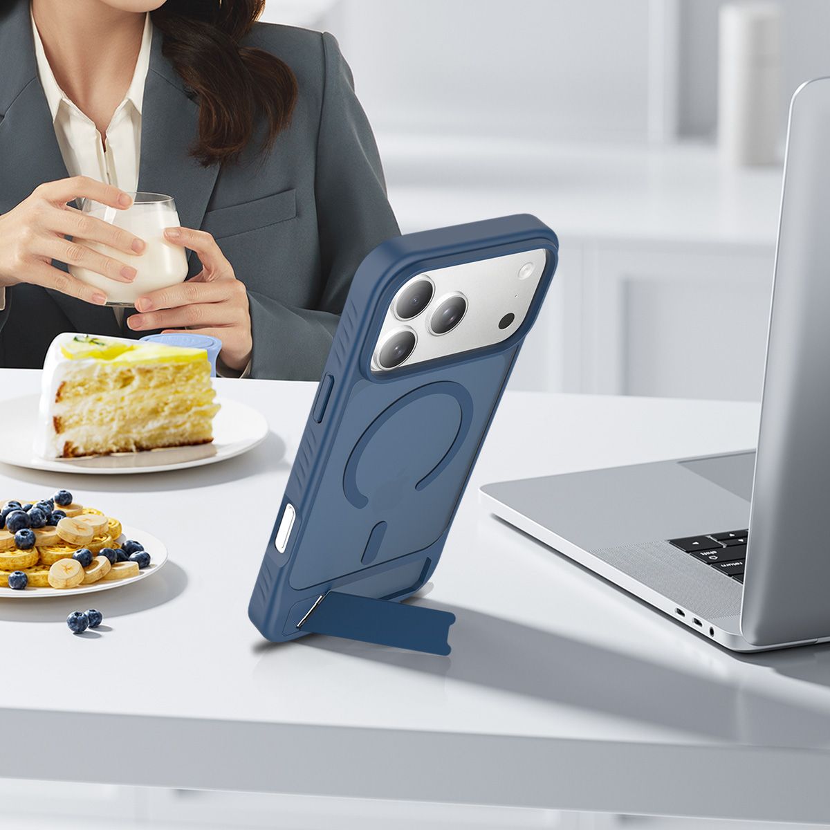 Tilt 45° Frosted Magnetic Stand Case — 279
