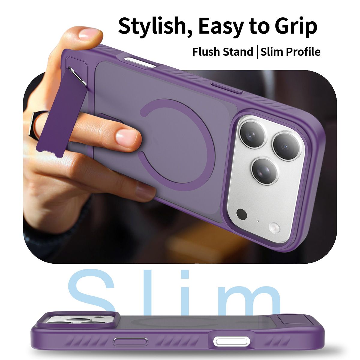 Tilt 45° Frosted Magnetic Stand Case — 291