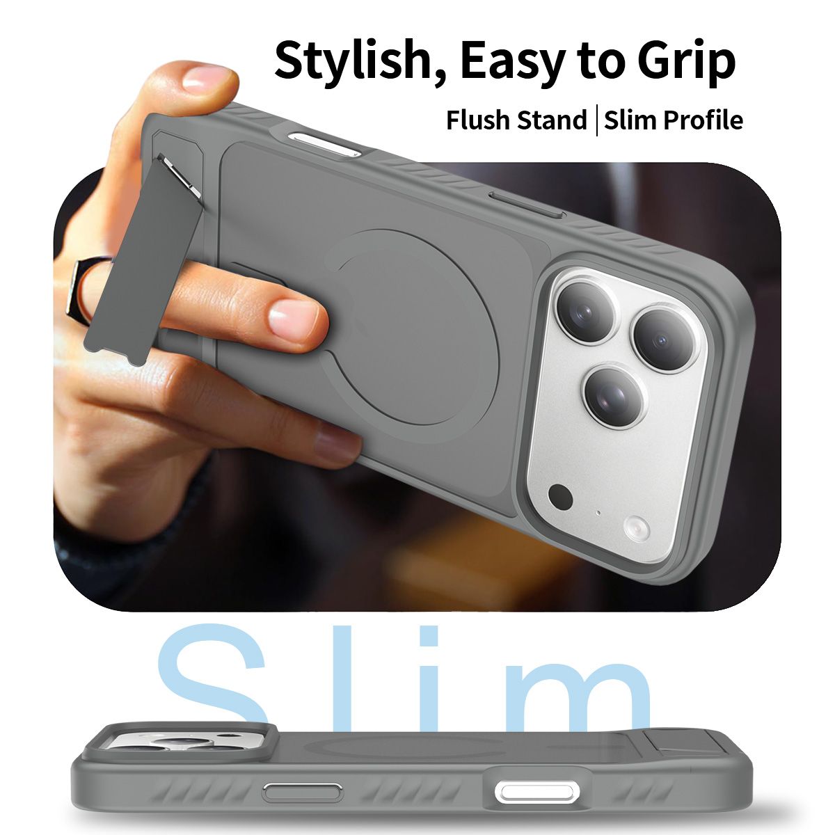 Tilt 45° Frosted Magnetic Stand Case — 298