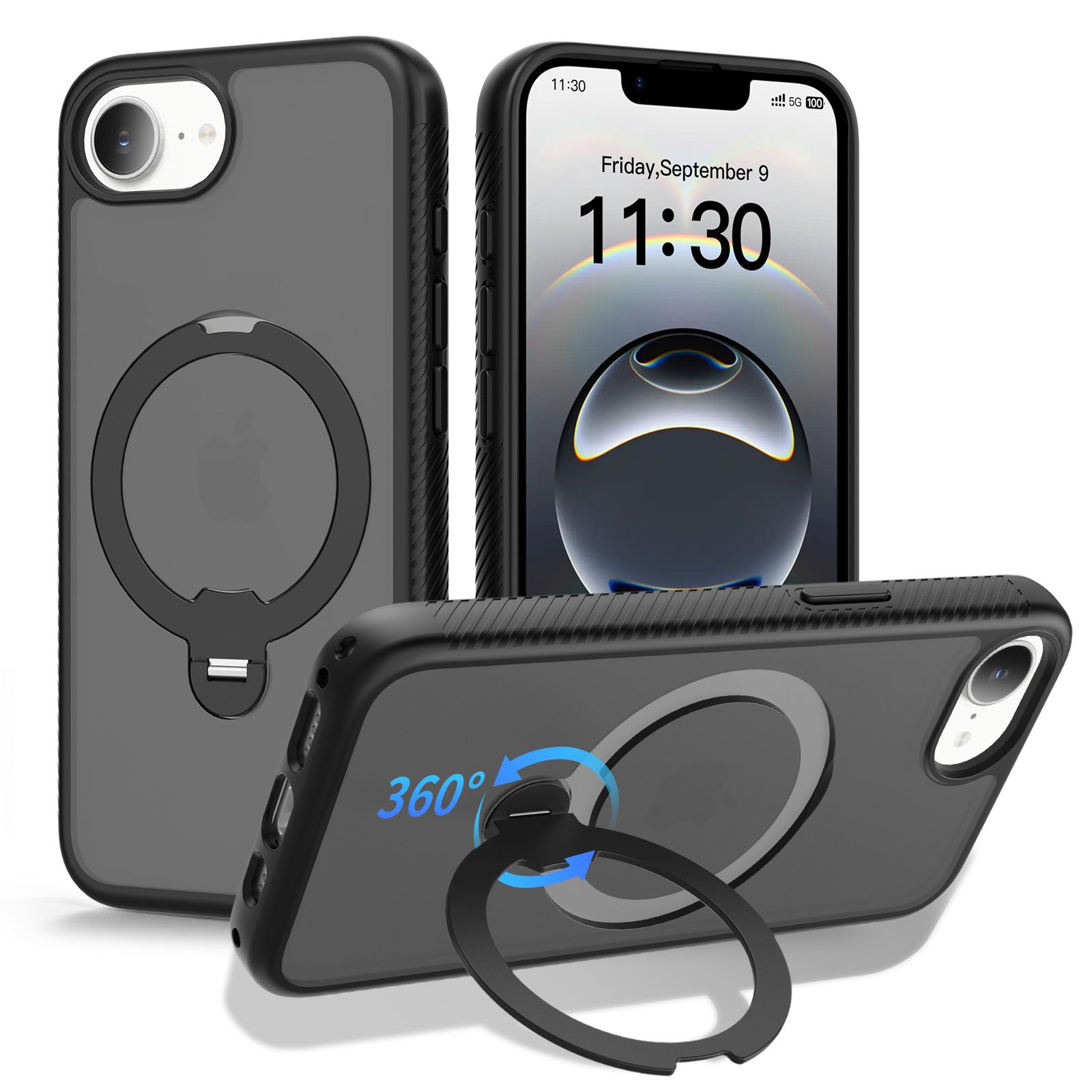 Orbit Frost Matte Skin Feeling Magsafe Case with 360° Rotating Stand — 79