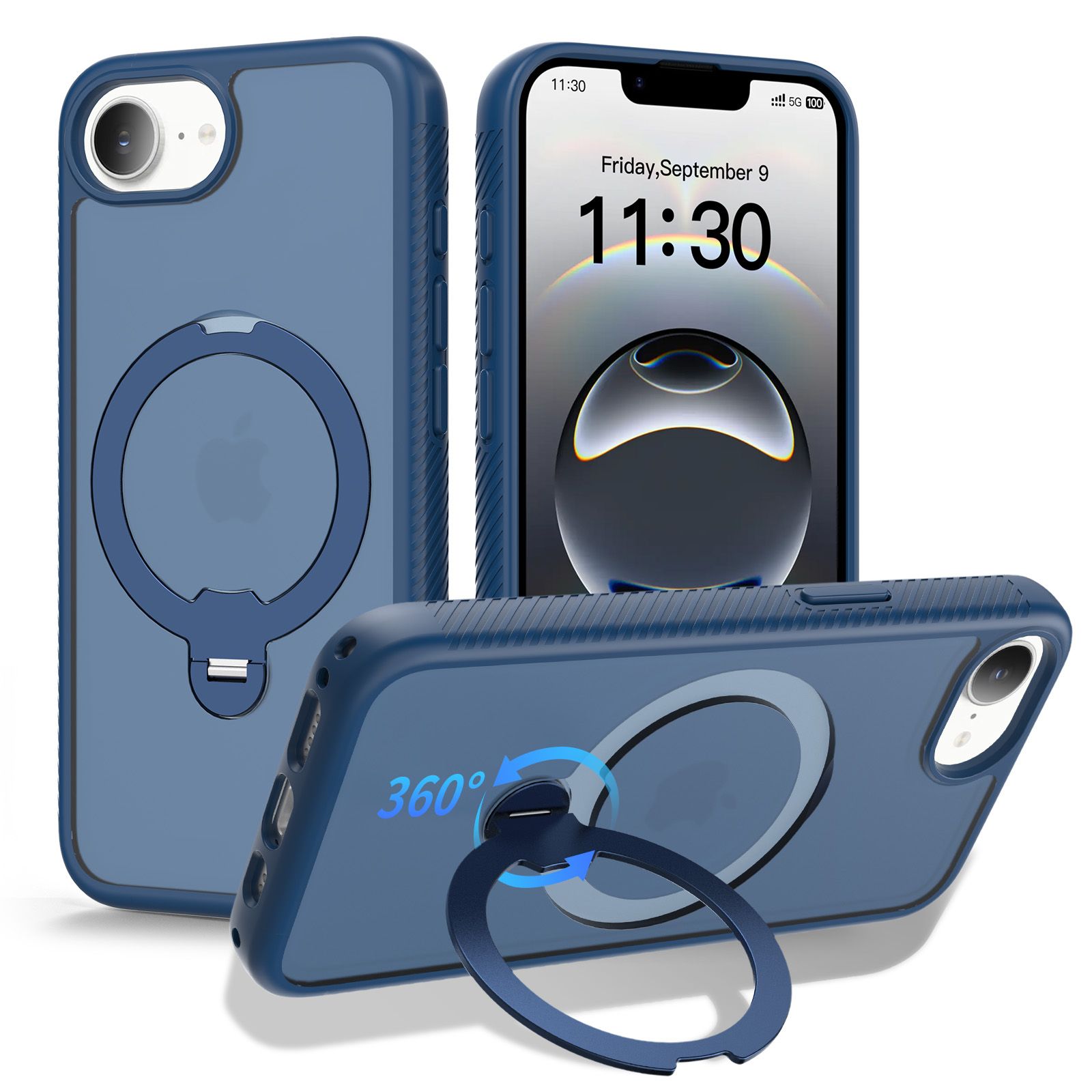 Orbit Frost Matte Skin Feeling Magsafe Case with 360° Rotating Stand — 87