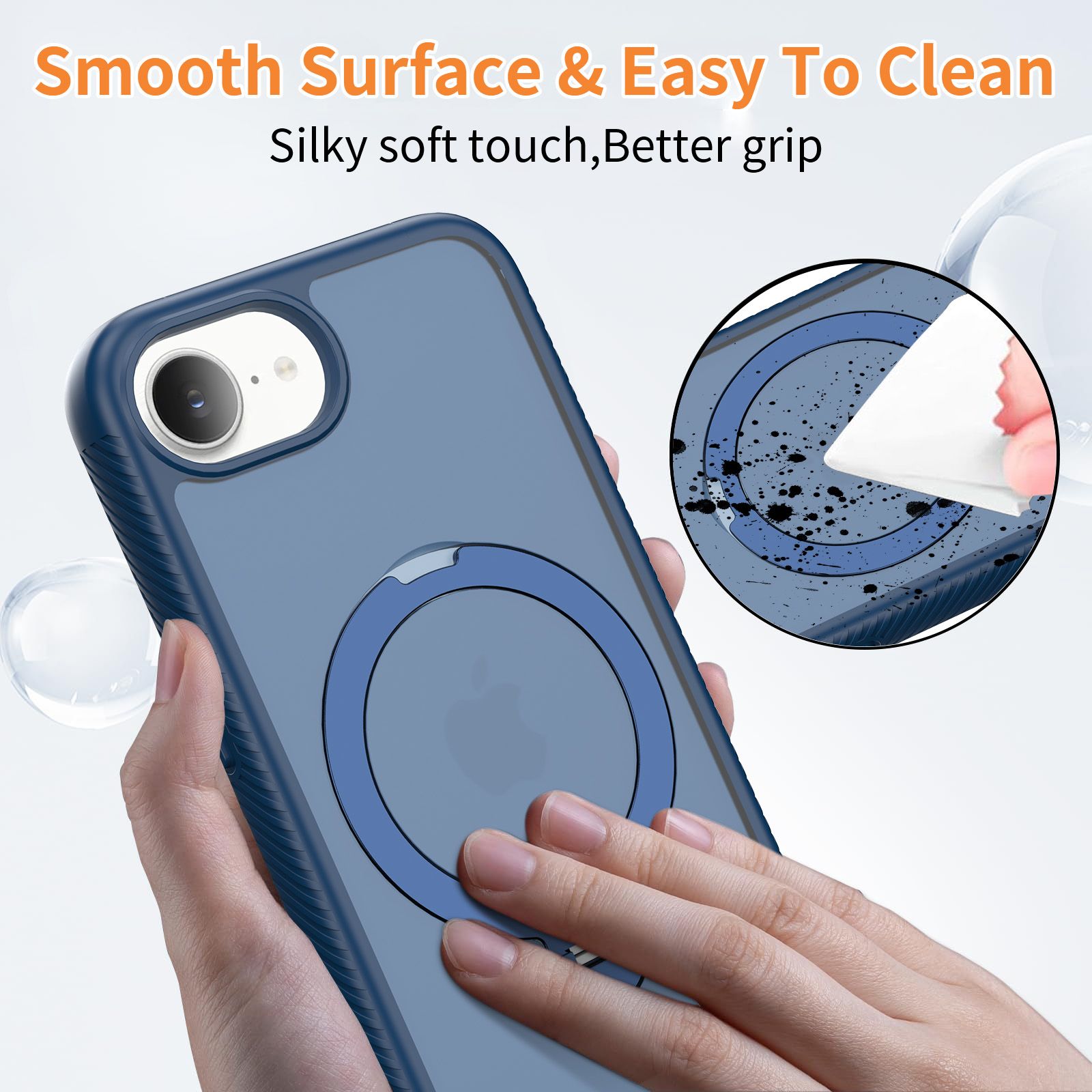 Orbit Frost Matte Skin Feeling Magsafe Case with 360° Rotating Stand — 92