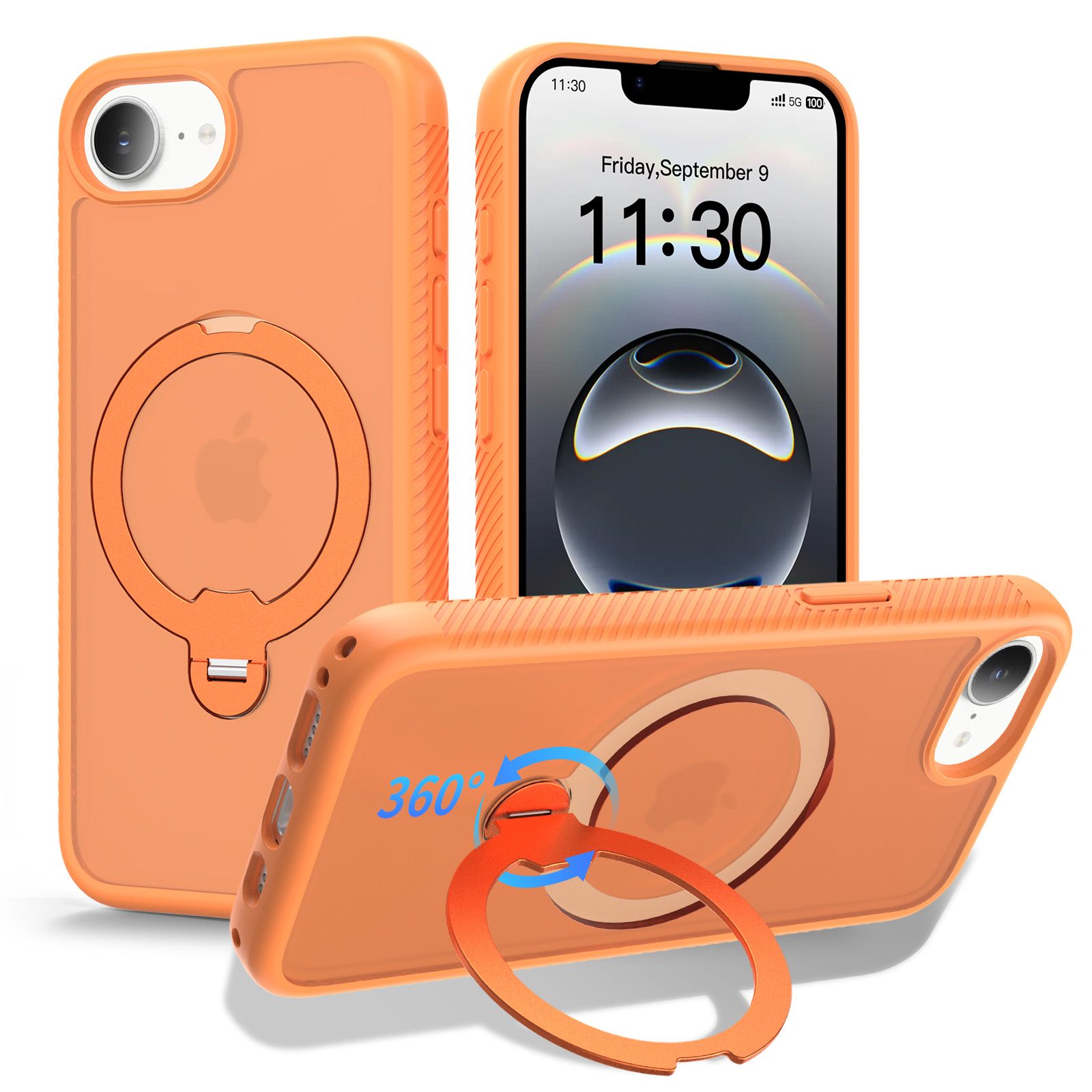 Orbit Frost Matte Skin Feeling Magsafe Case with 360° Rotating Stand — 99