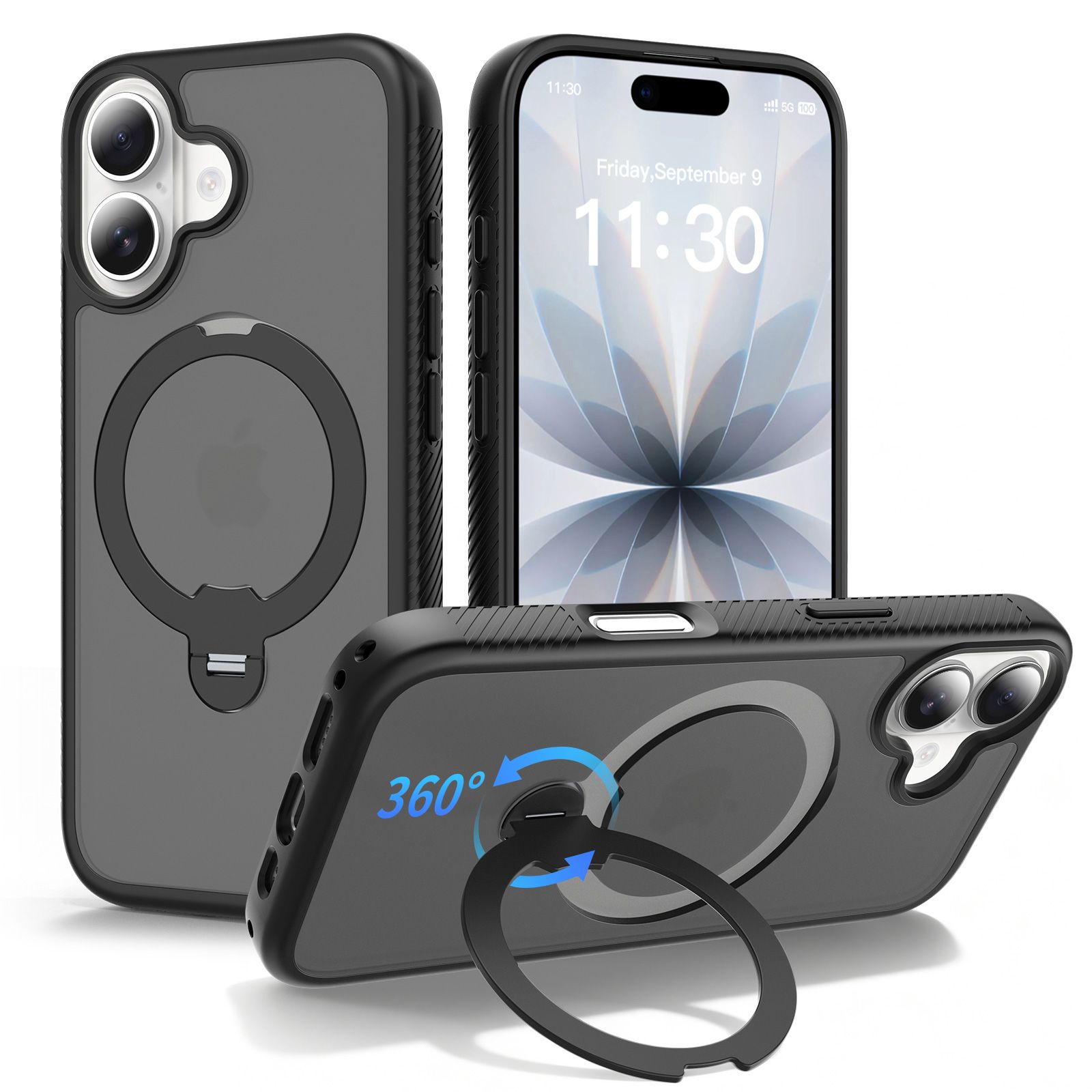 Orbit Frost Matte Skin Feeling Magsafe Case with 360° Rotating Stand — 2