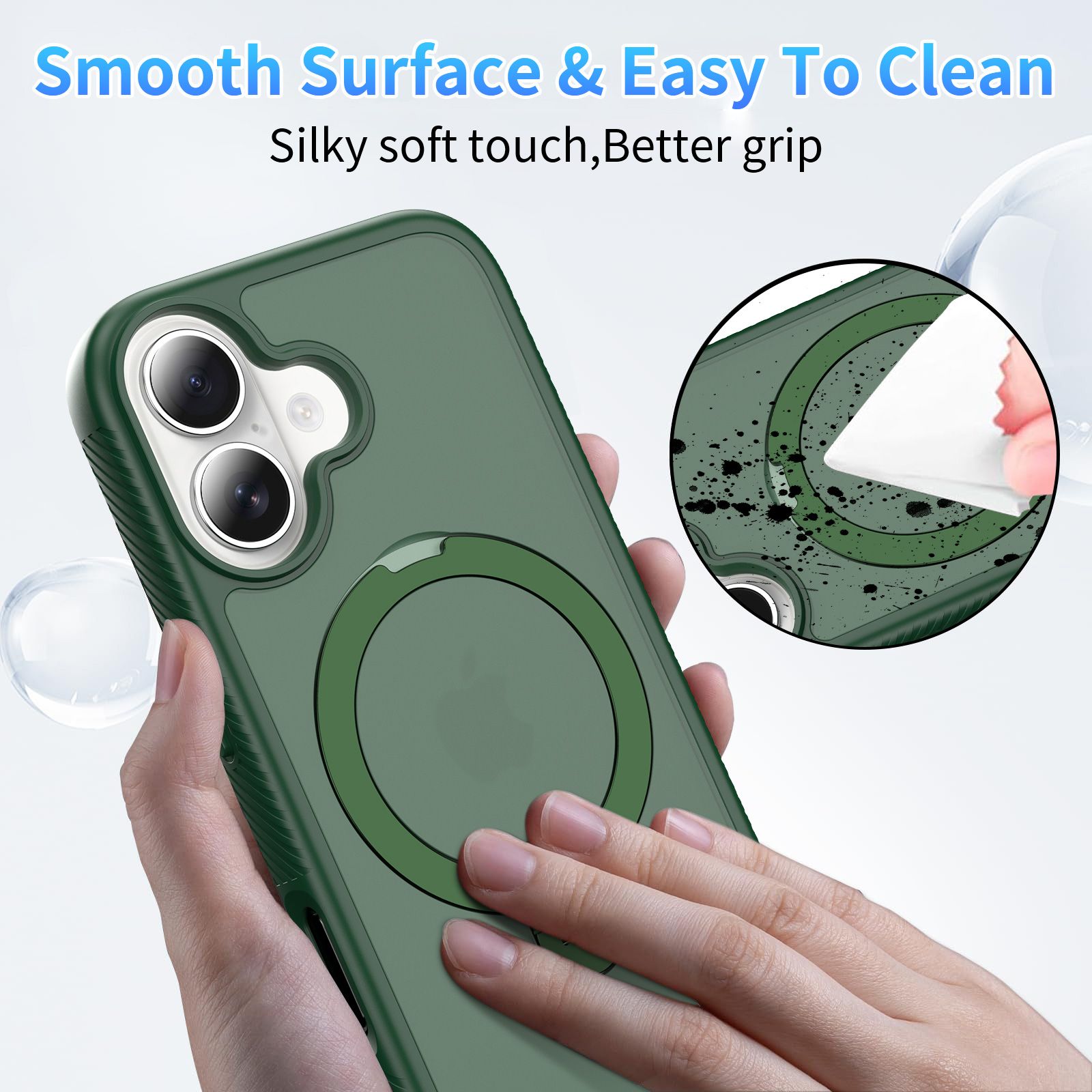 Orbit Frost Matte Skin Feeling Magsafe Case with 360° Rotating Stand — 21