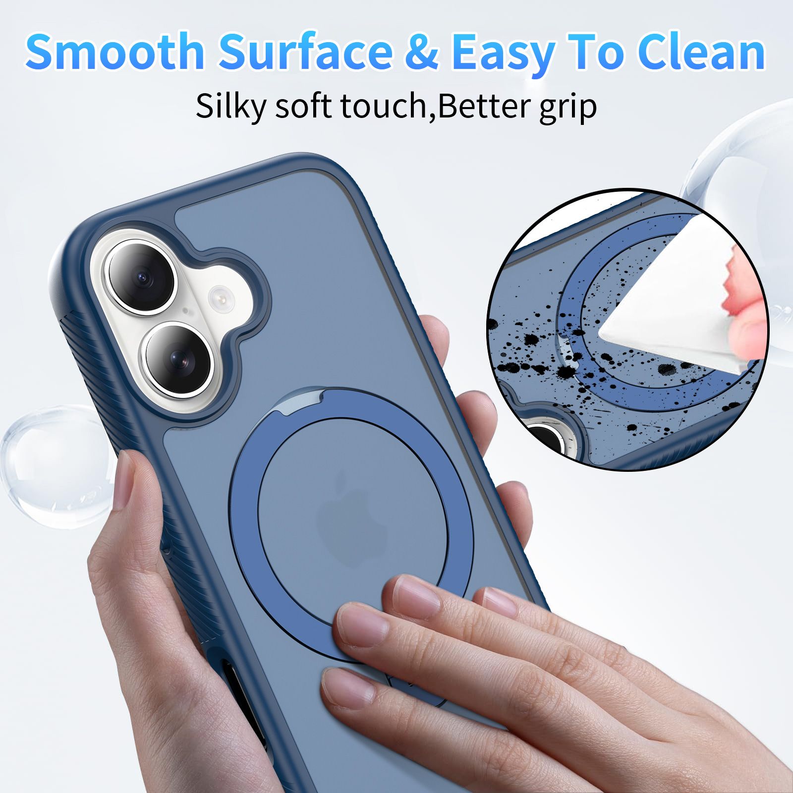 Orbit Frost Matte Skin Feeling Magsafe Case with 360° Rotating Stand — 15