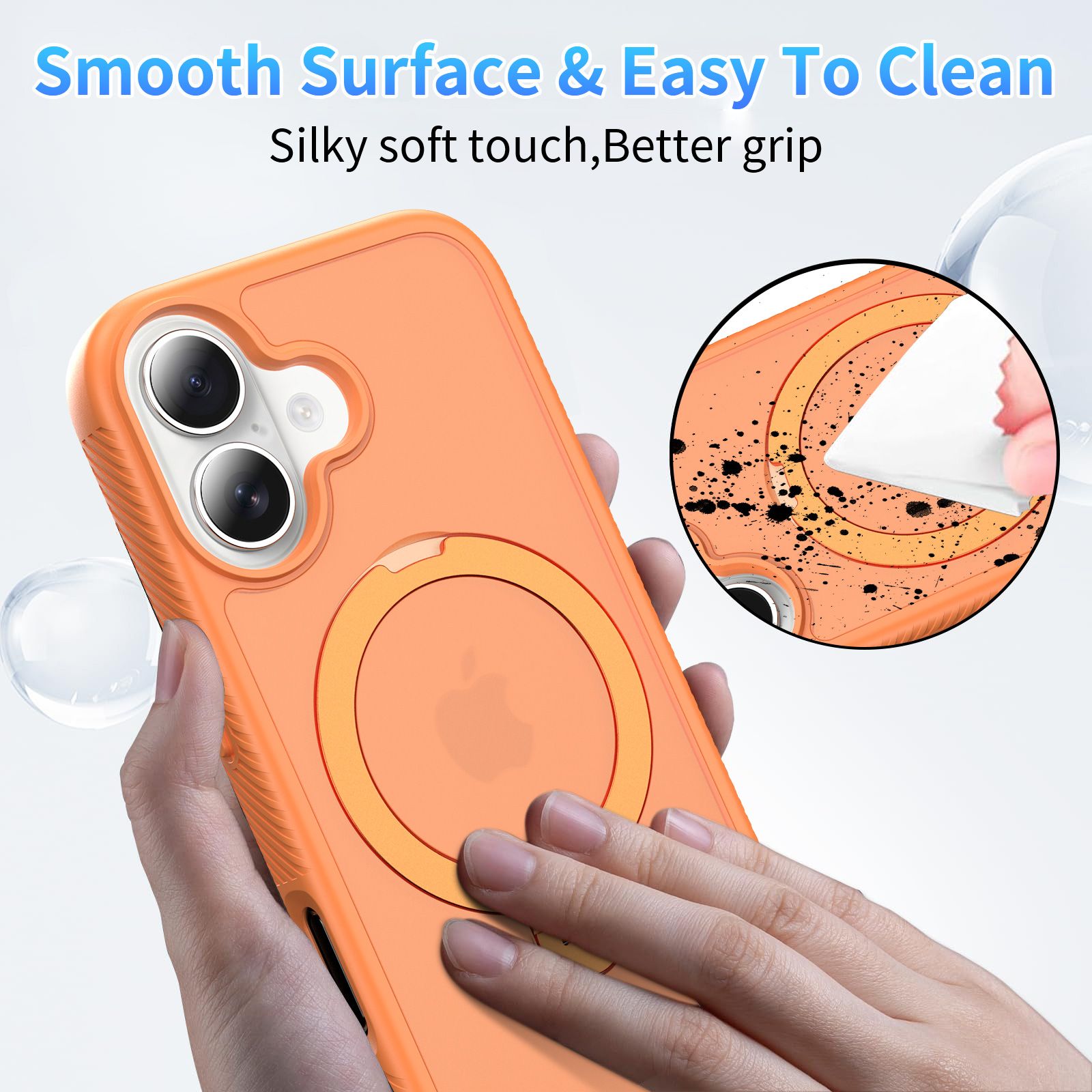 Orbit Frost Matte Skin Feeling Magsafe Case with 360° Rotating Stand — 27