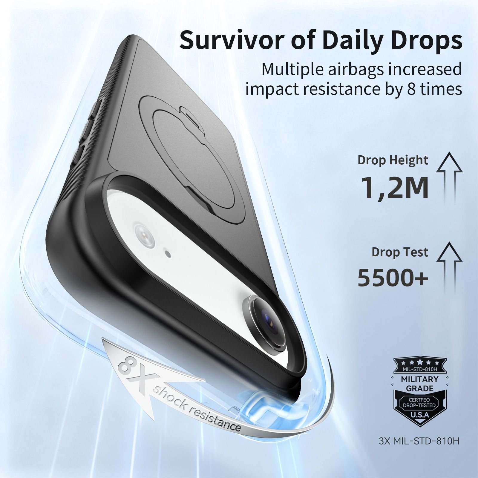 Orbit Frost Matte Skin Feeling Magsafe Case with 360° Rotating Stand — 29