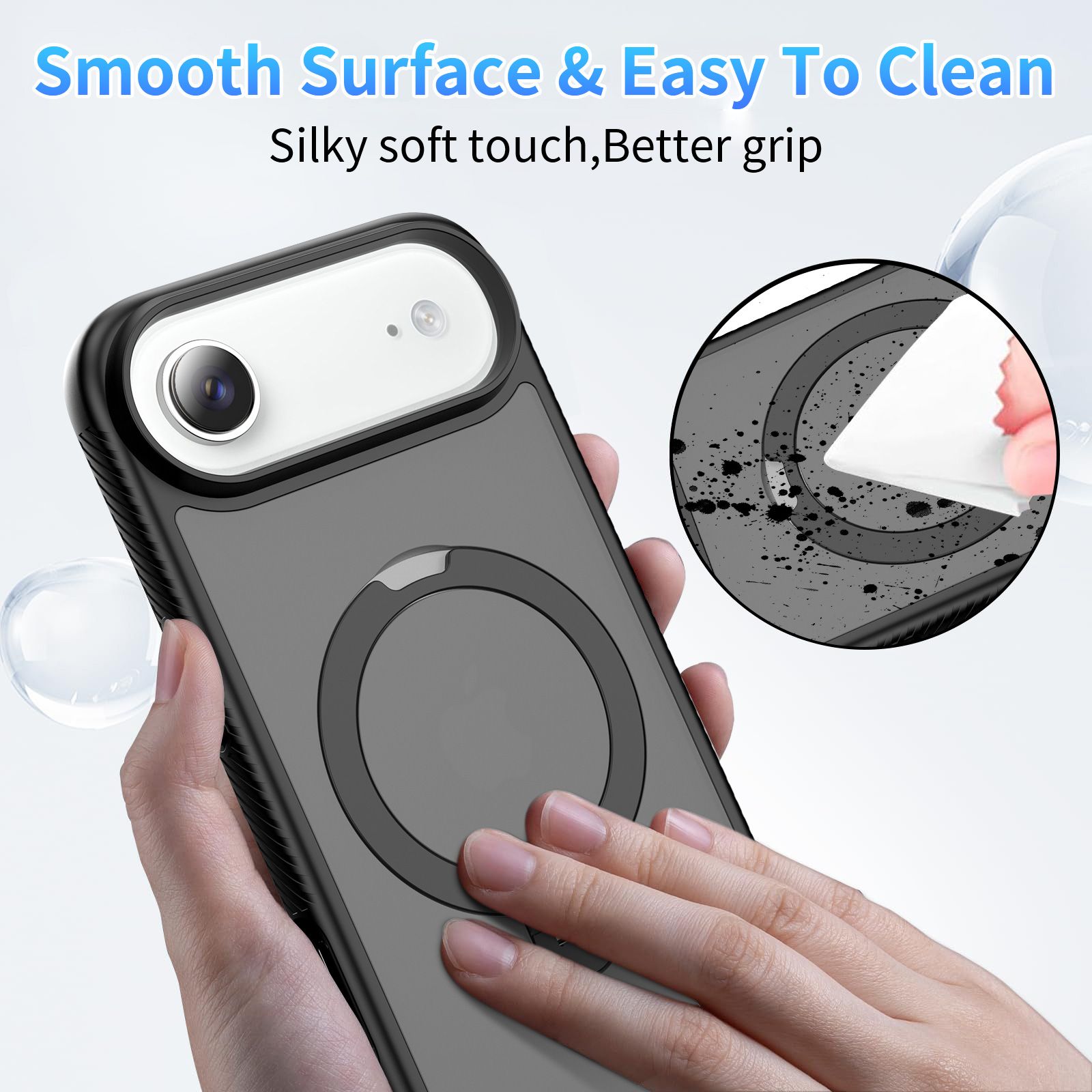 Orbit Frost Matte Skin Feeling Magsafe Case with 360° Rotating Stand — 33