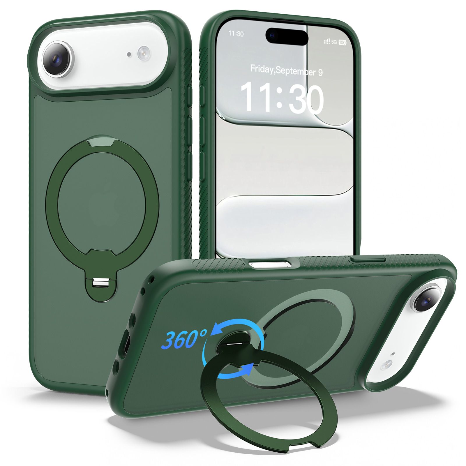 Orbit Frost Matte Skin Feeling Magsafe Case with 360° Rotating Stand — 42