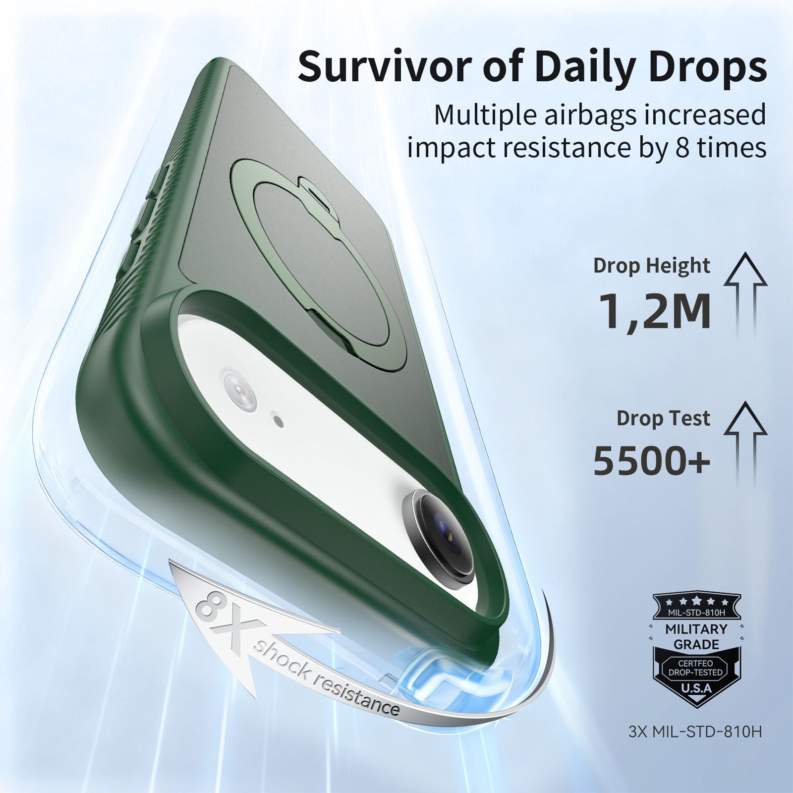 Orbit Frost Matte Skin Feeling Magsafe Case with 360° Rotating Stand — 43