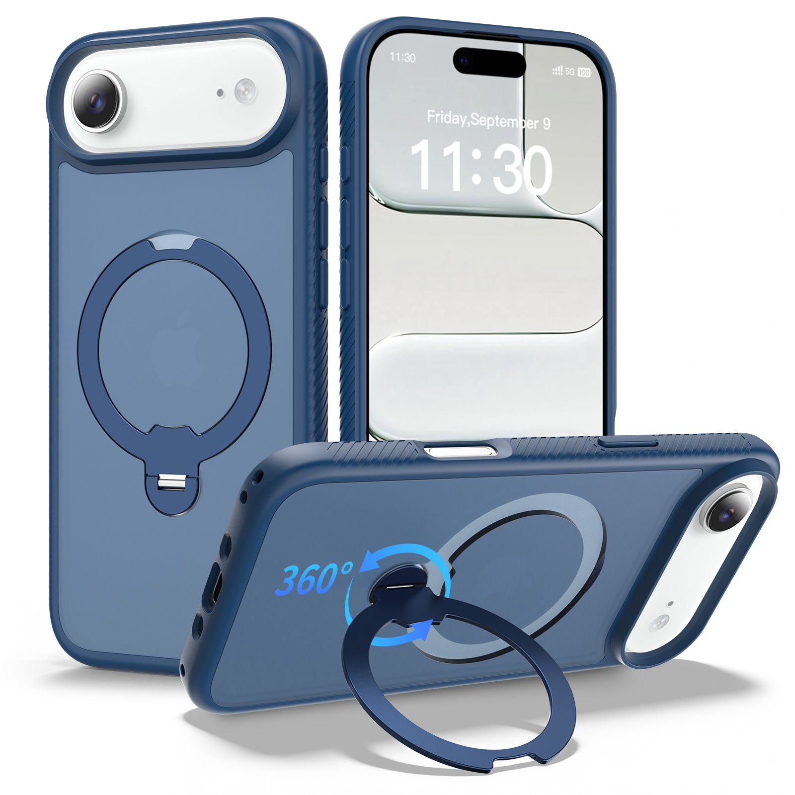 Orbit Frost Matte Skin Feeling Magsafe Case with 360° Rotating Stand — 36
