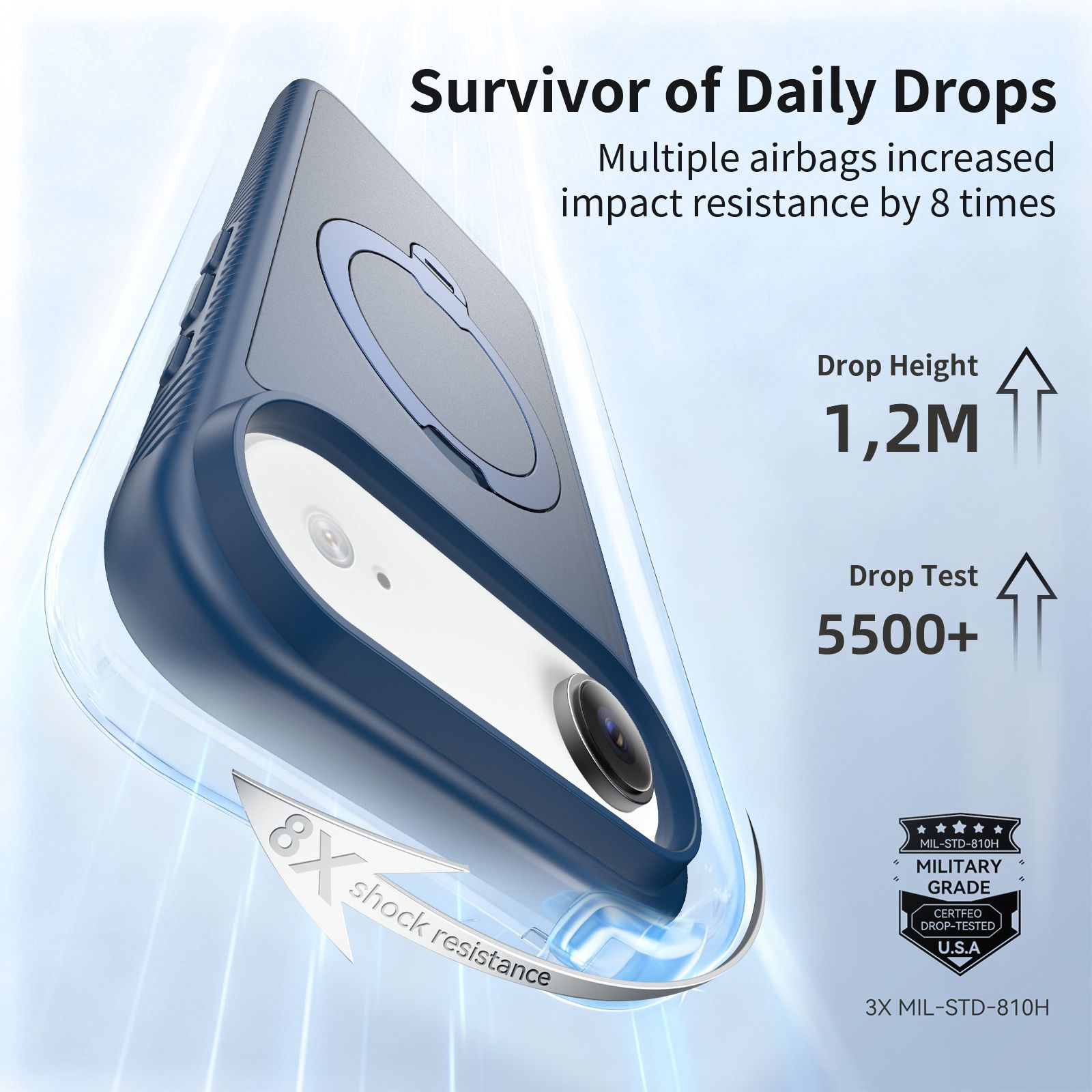 Orbit Frost Matte Skin Feeling Magsafe Case with 360° Rotating Stand — 37