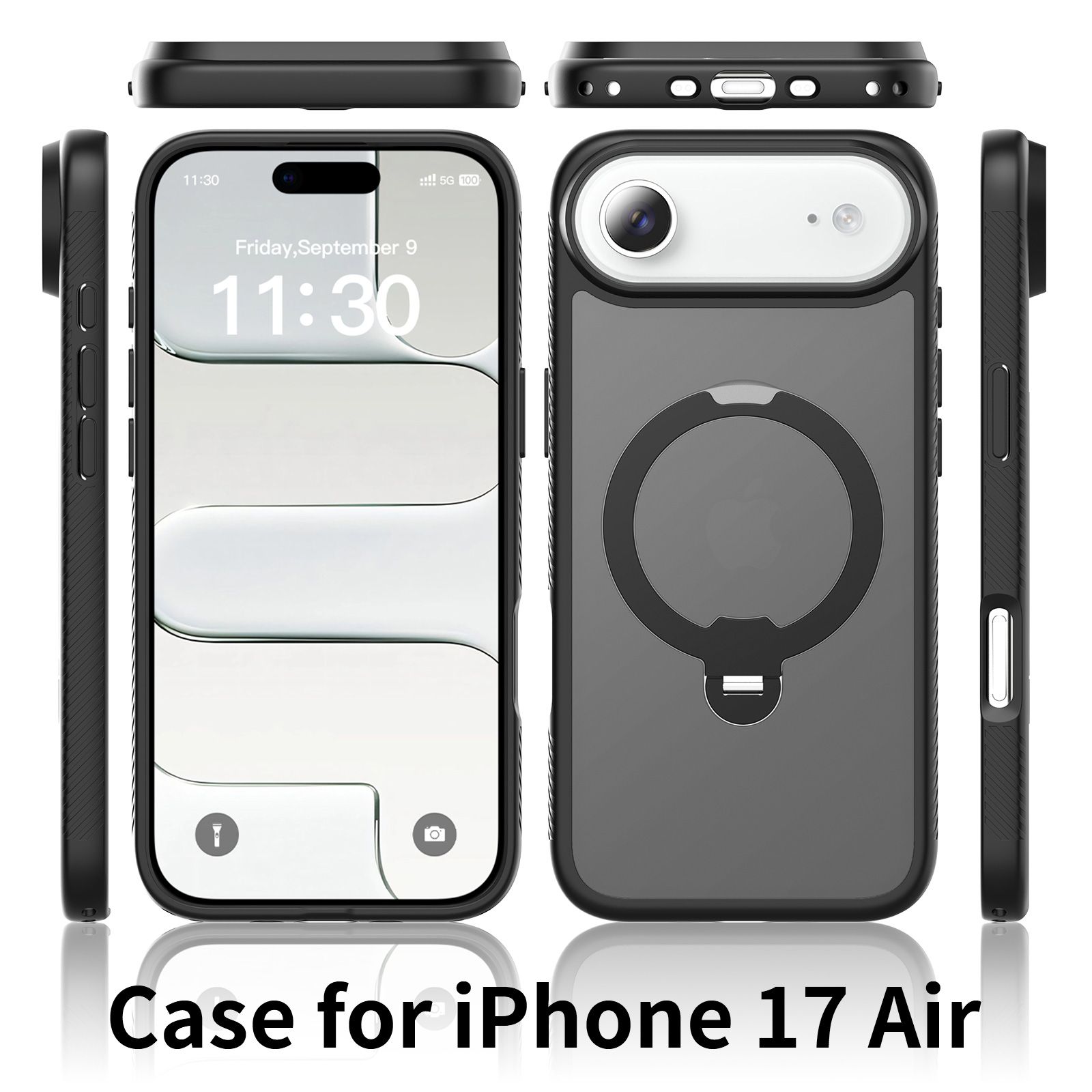 Orbit Frost Matte Skin Feeling Magsafe Case with 360° Rotating Stand — 35