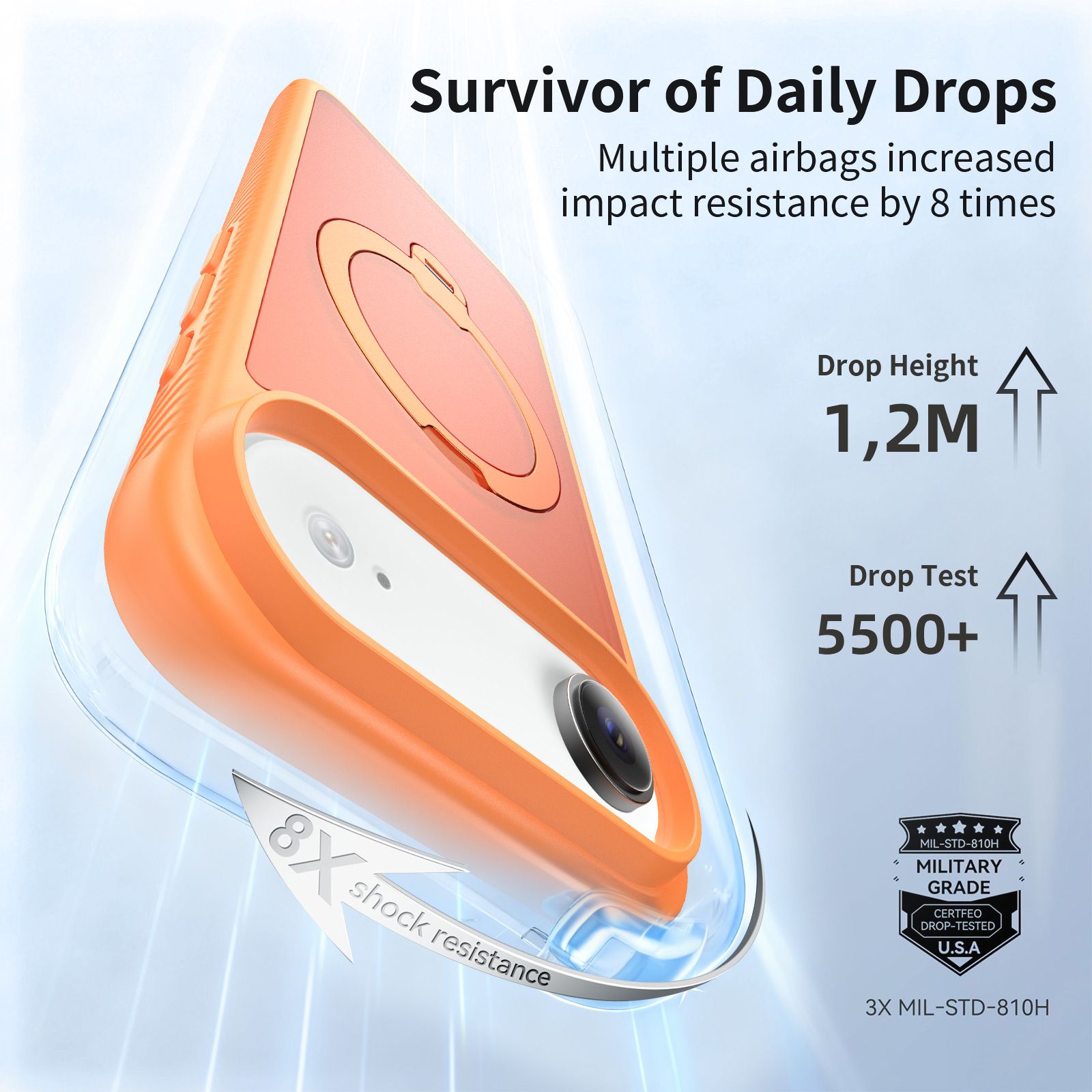 Orbit Frost Matte Skin Feeling Magsafe Case with 360° Rotating Stand — 49