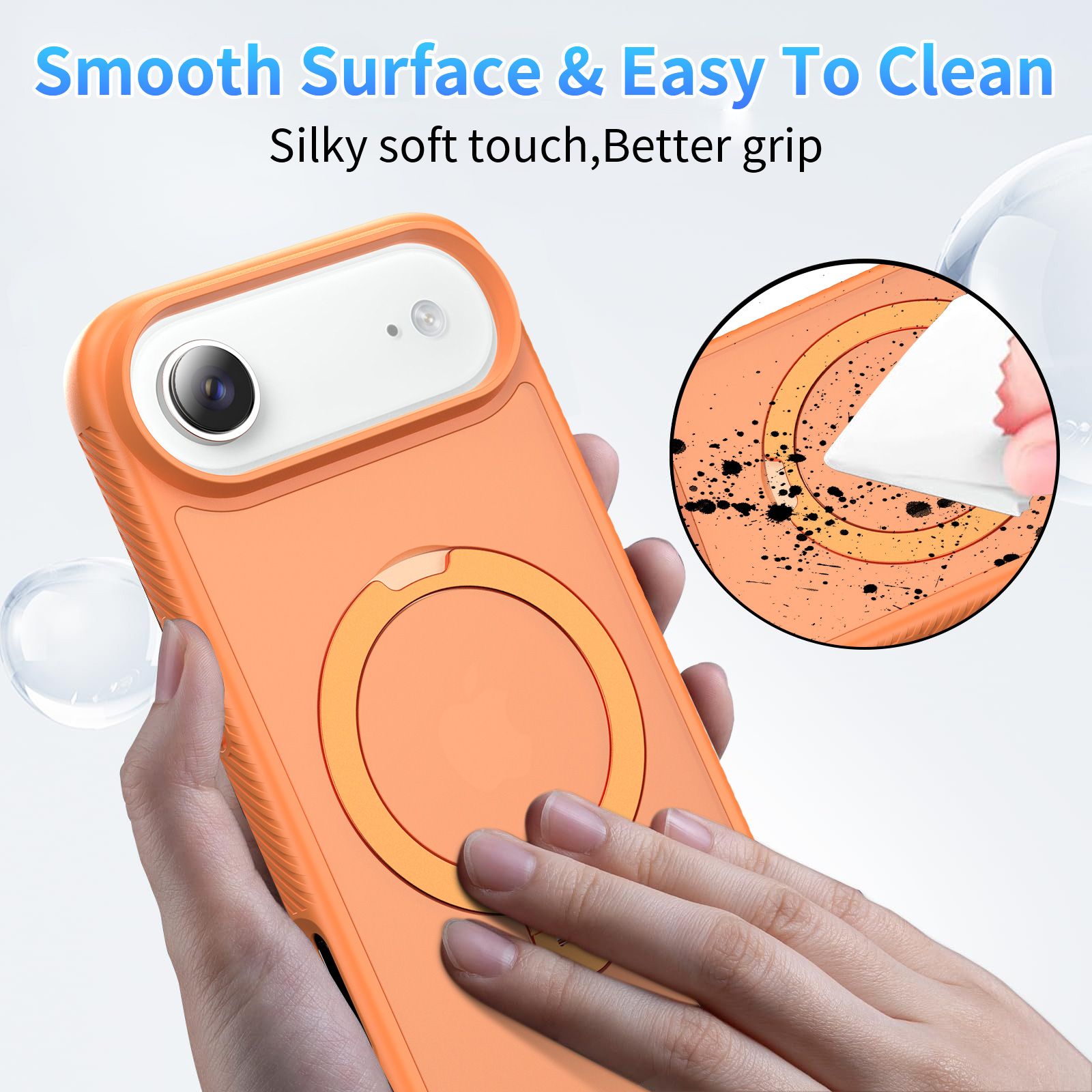 Orbit Frost Matte Skin Feeling Magsafe Case with 360° Rotating Stand — 53