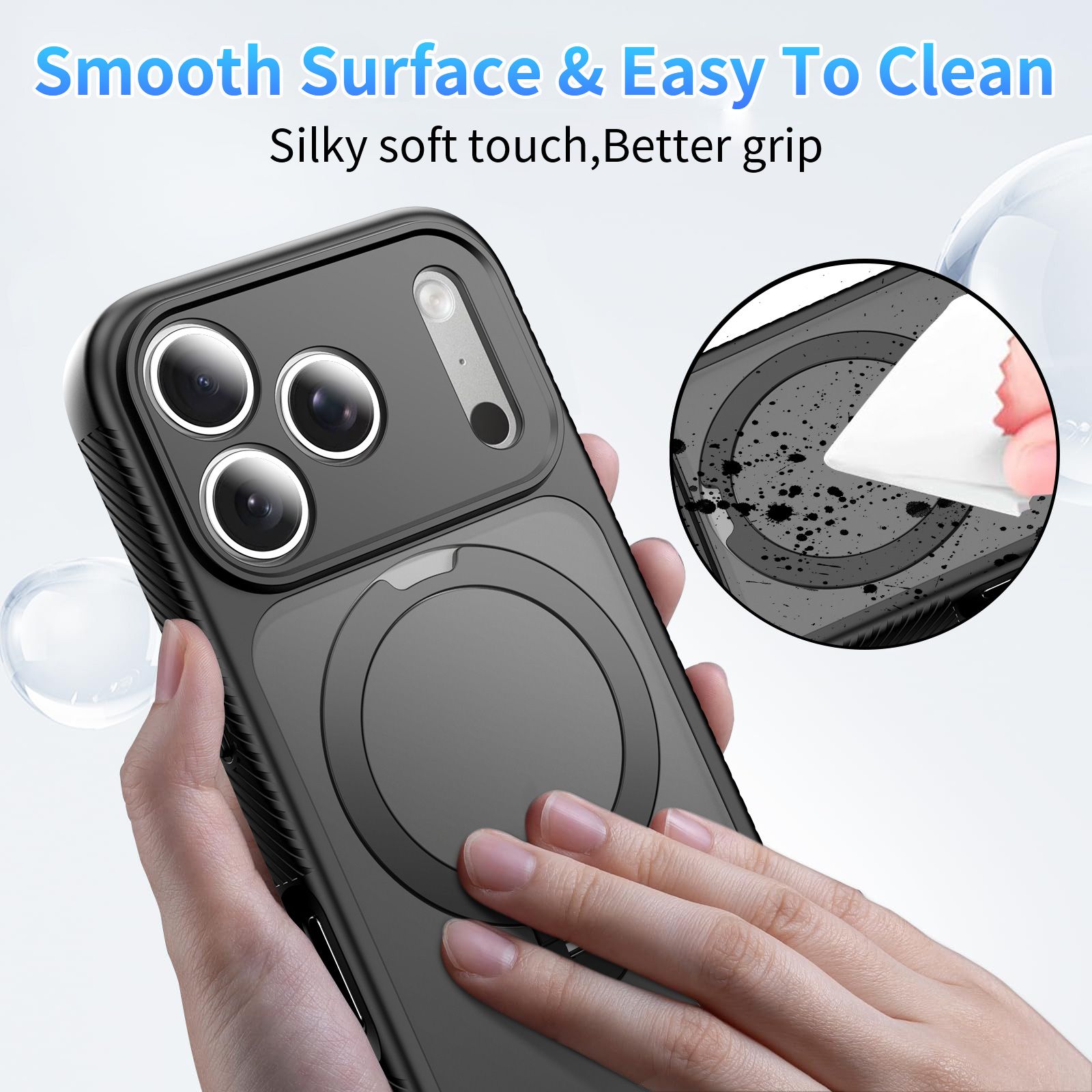 Orbit Frost Matte Skin Feeling Magsafe Case with 360° Rotating Stand — 59