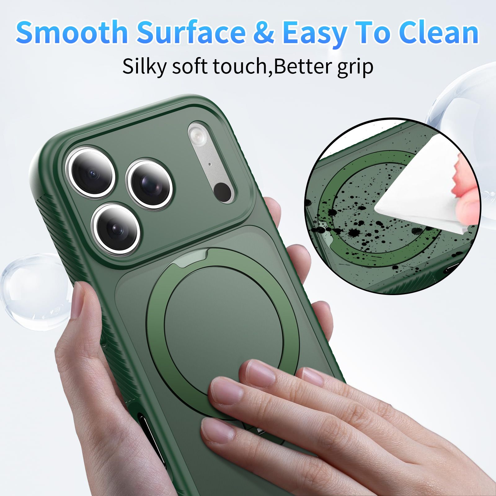 Orbit Frost Matte Skin Feeling Magsafe Case with 360° Rotating Stand — 72