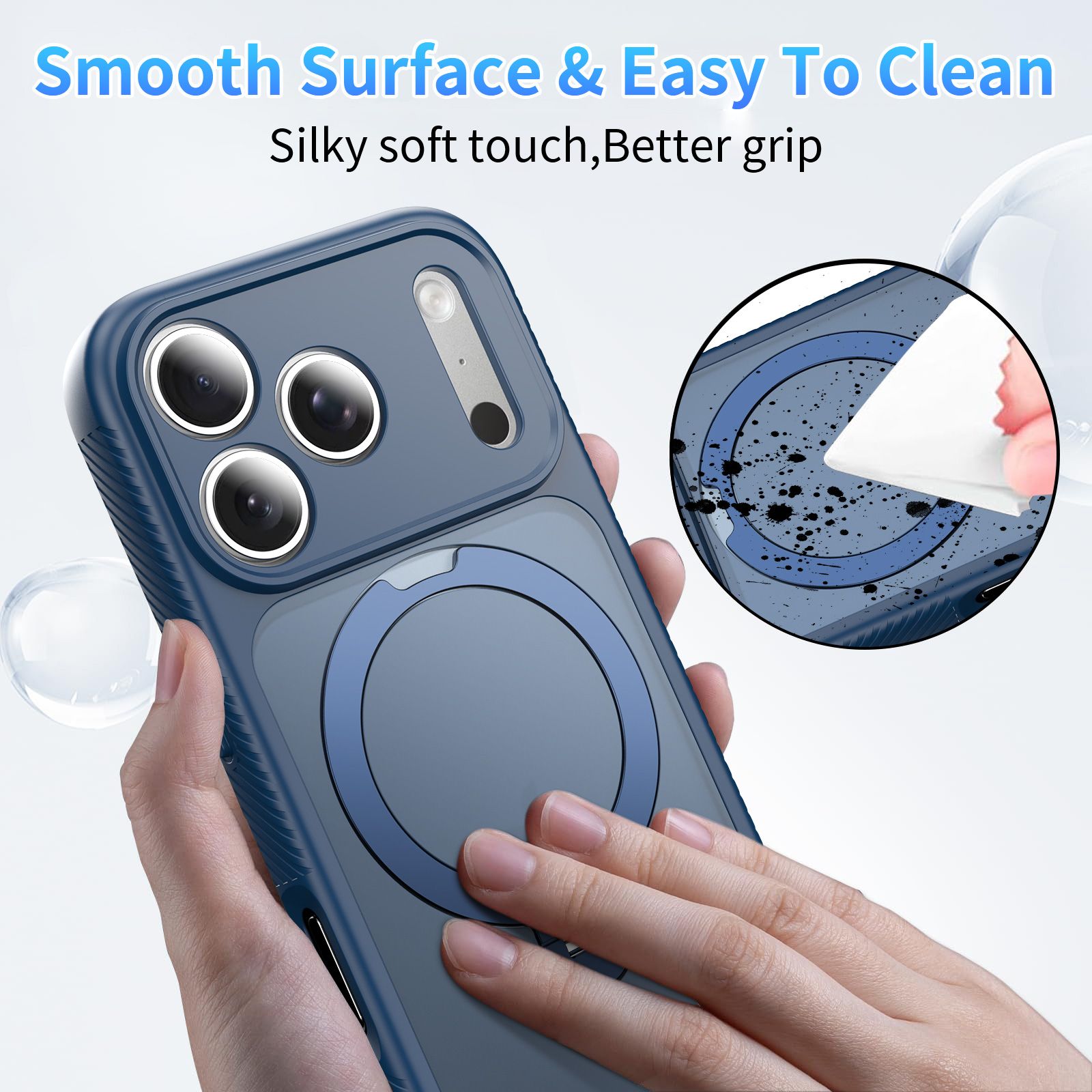Orbit Frost Matte Skin Feeling Magsafe Case with 360° Rotating Stand — 66