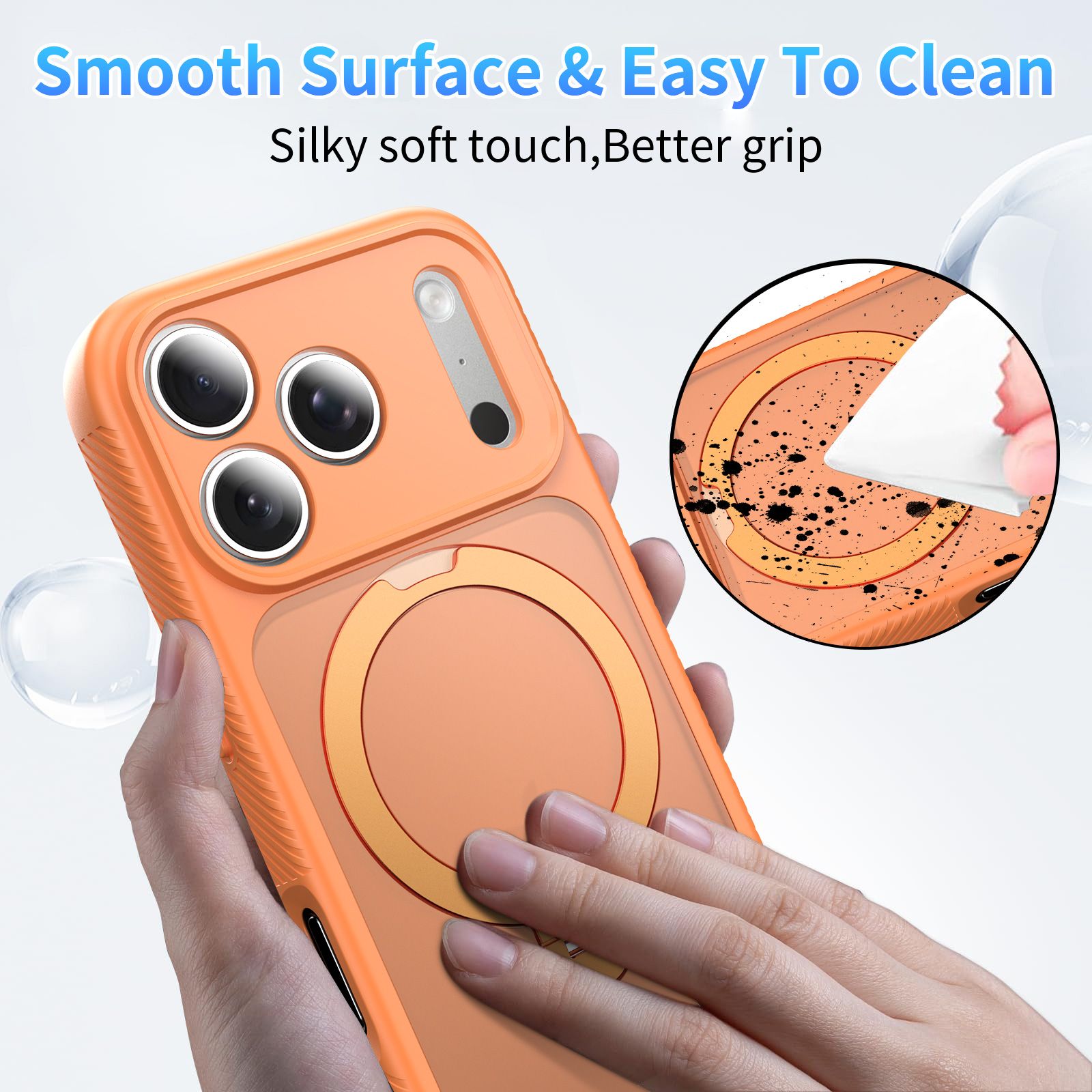 Orbit Frost Matte Skin Feeling Magsafe Case with 360° Rotating Stand — 78