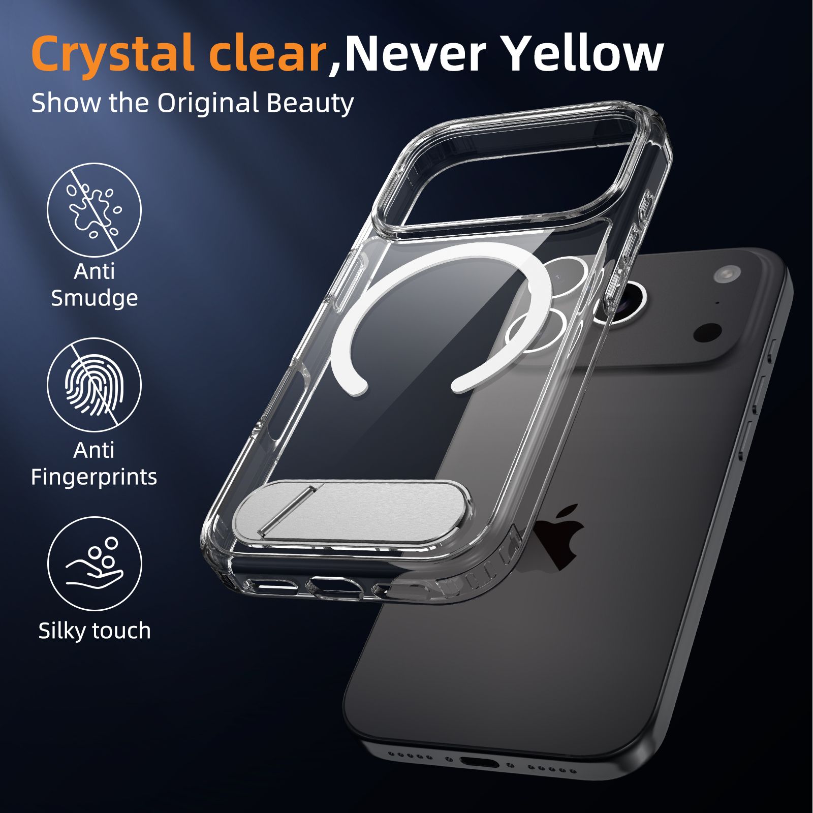 Ridge Magsafe Clear Case with Kickstand — 39