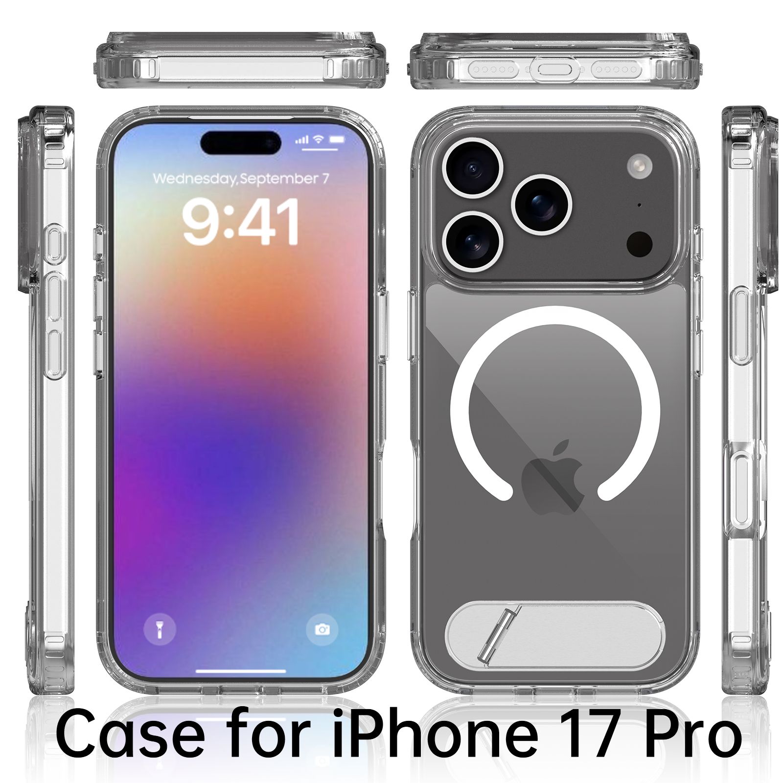 Ridge Magsafe Clear Case with Kickstand — 41