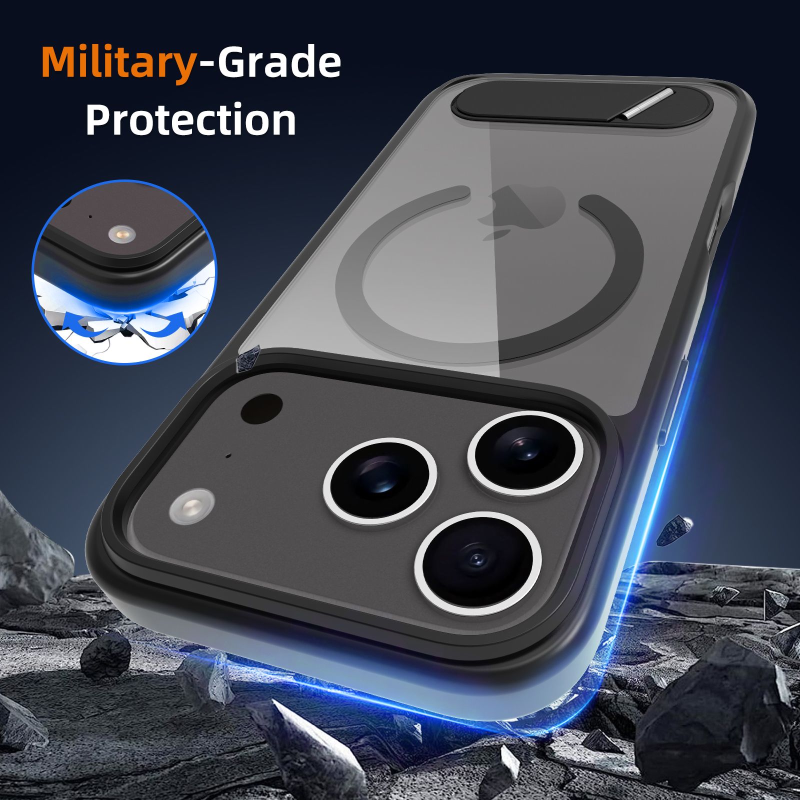 Ridge Magsafe Clear Case with Kickstand — 51