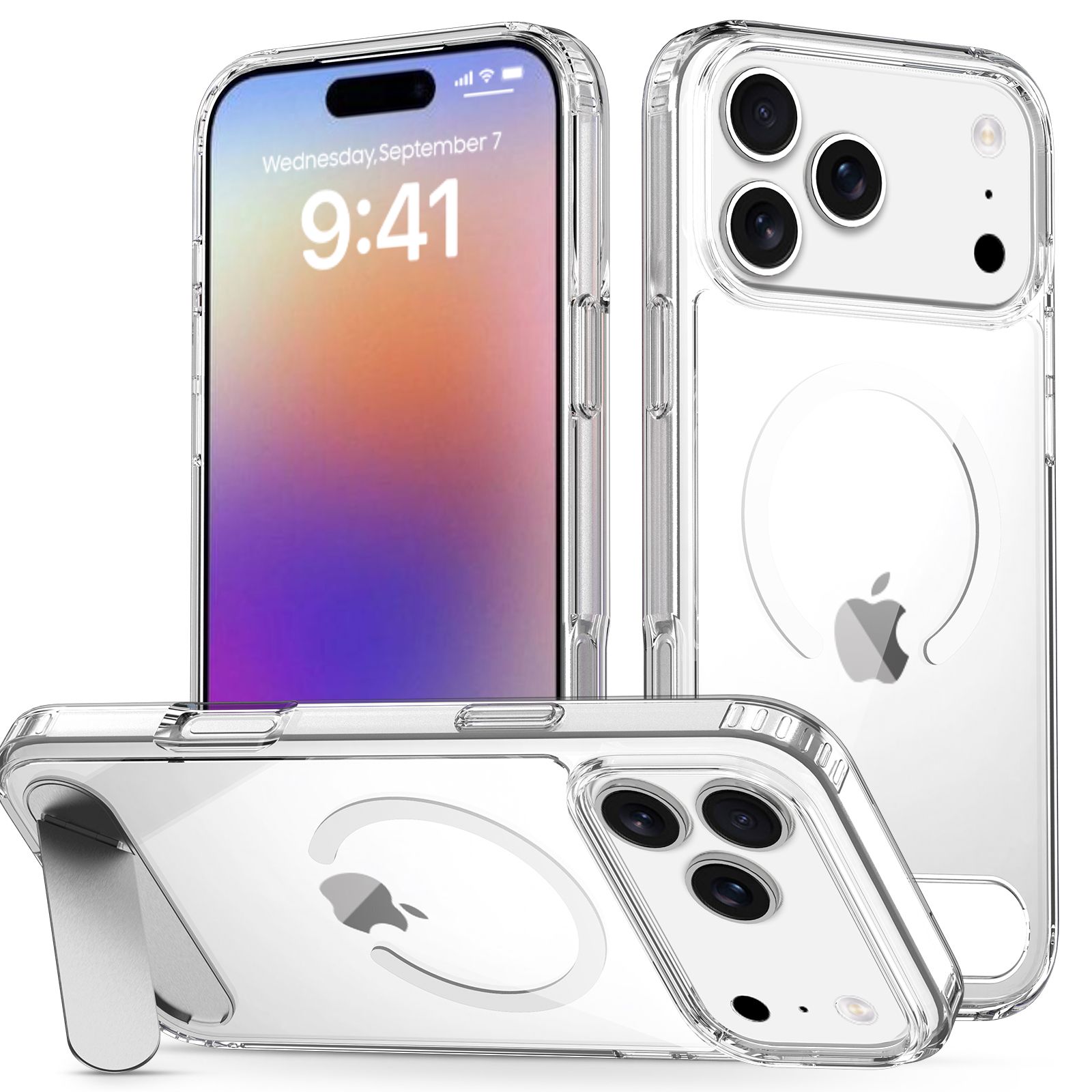 Ridge Magsafe Clear Case with Kickstand — 60