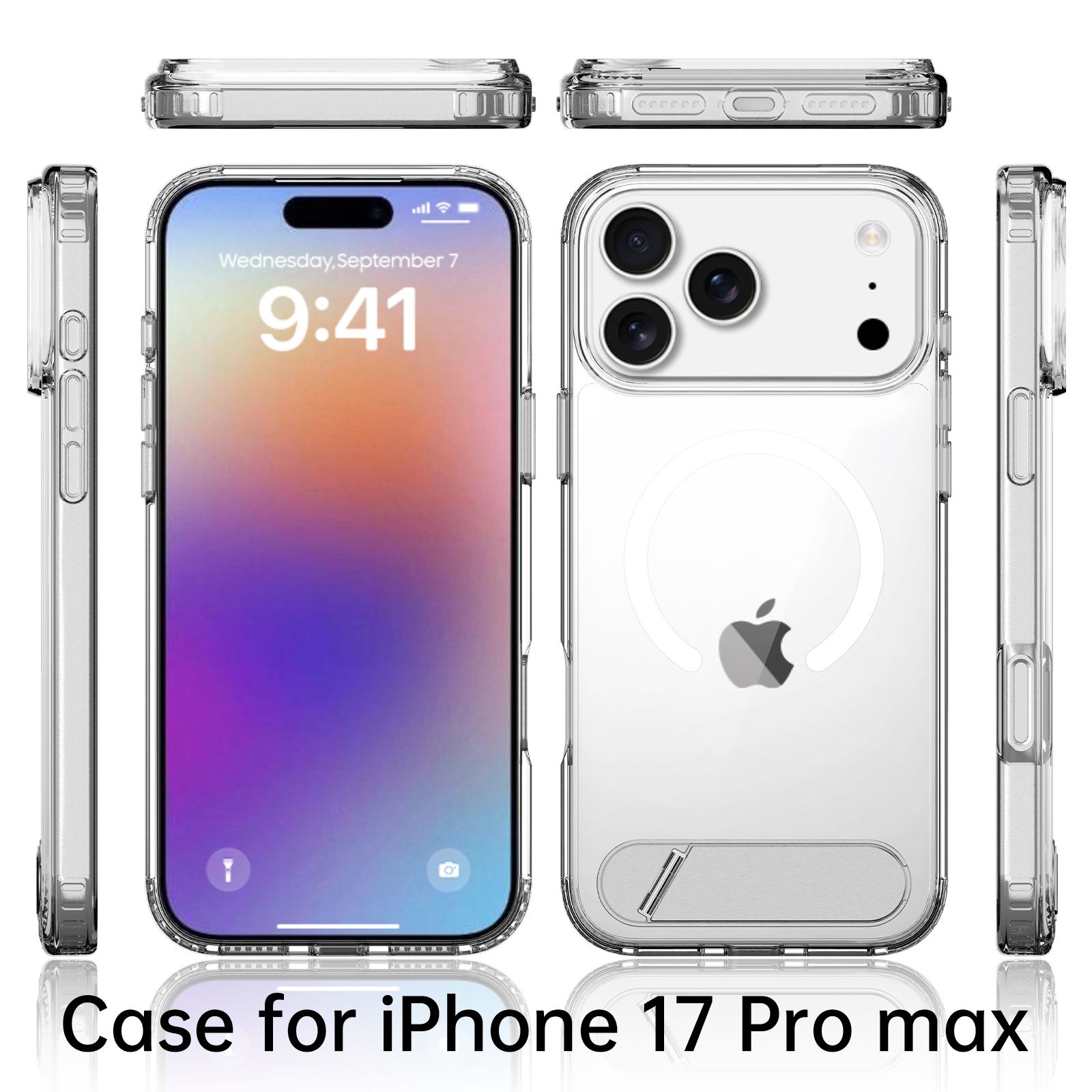 Ridge Magsafe Clear Case with Kickstand — 66