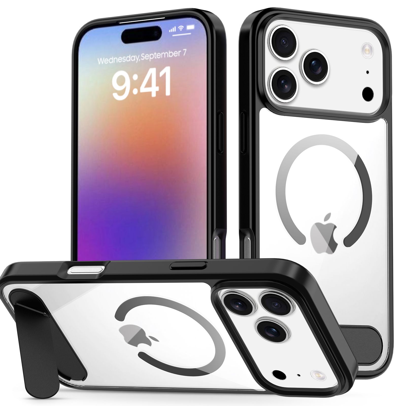 Ridge Magsafe Clear Case with Kickstand — 73