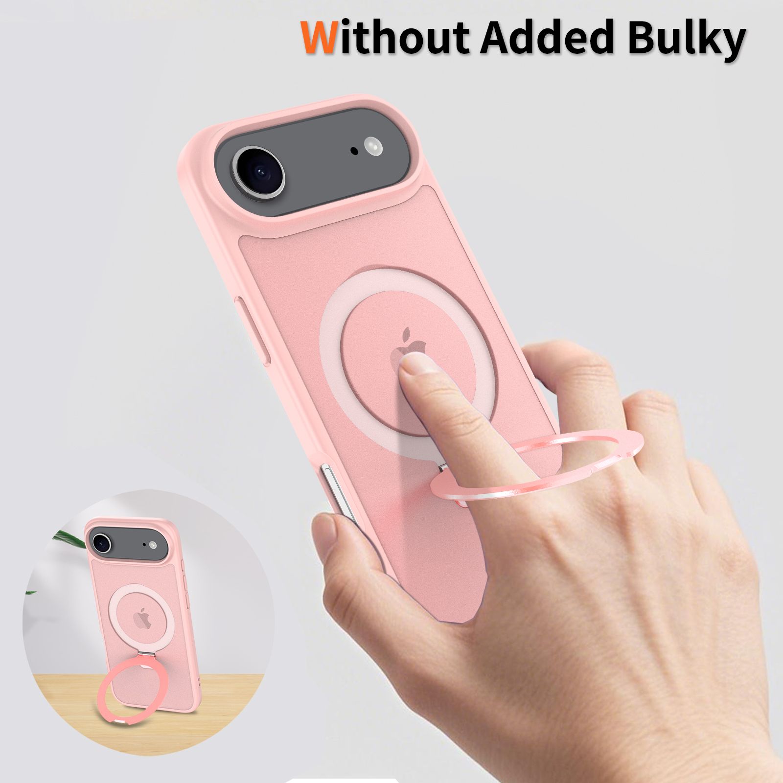 Loop Frost Skin Feeling Magsafe Case with Round Stand — 126