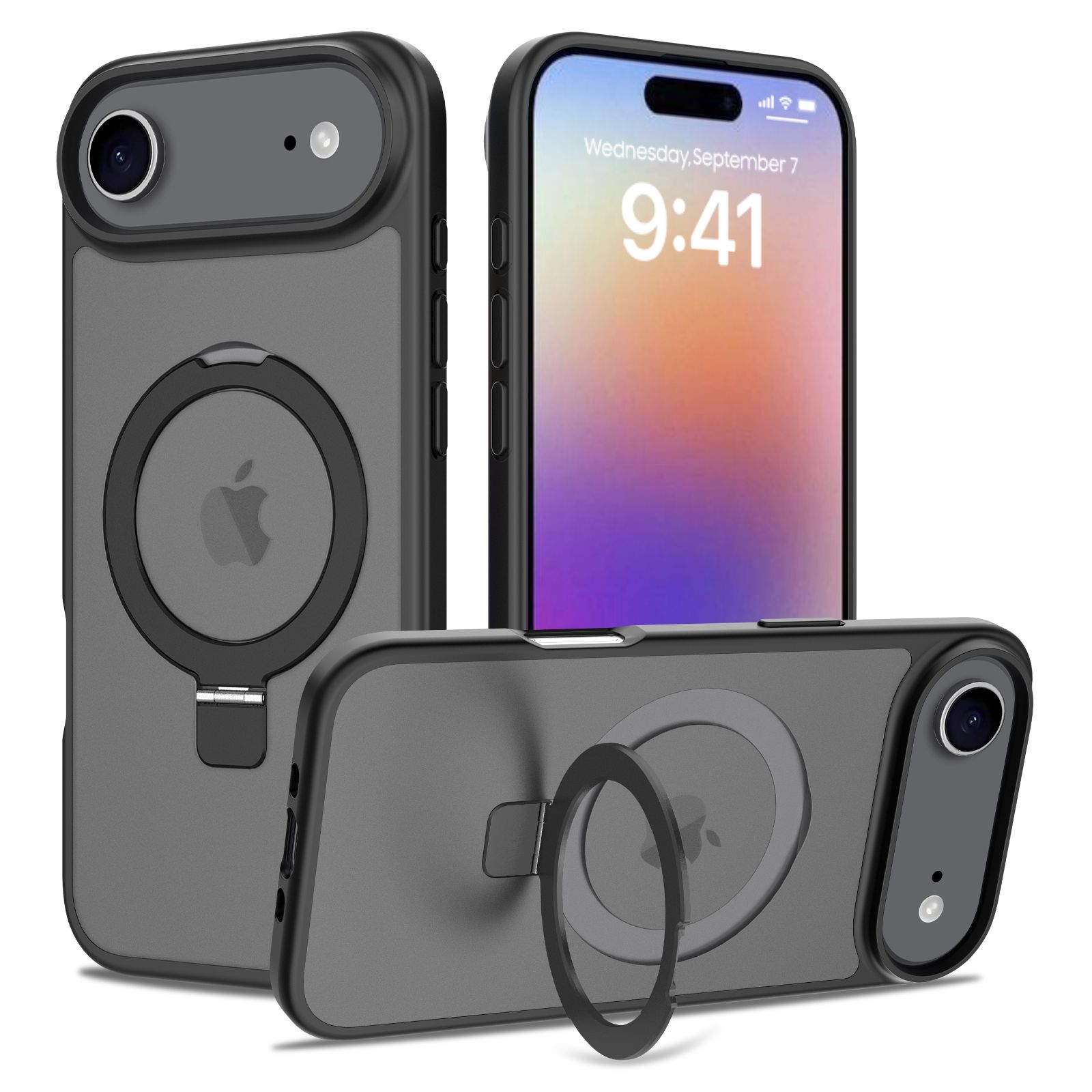 Loop Frost Skin Feeling Magsafe Case with Round Stand — 89