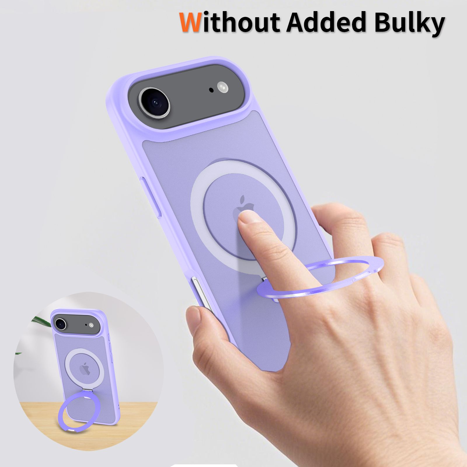 Loop Frost Skin Feeling Magsafe Case with Round Stand — 120