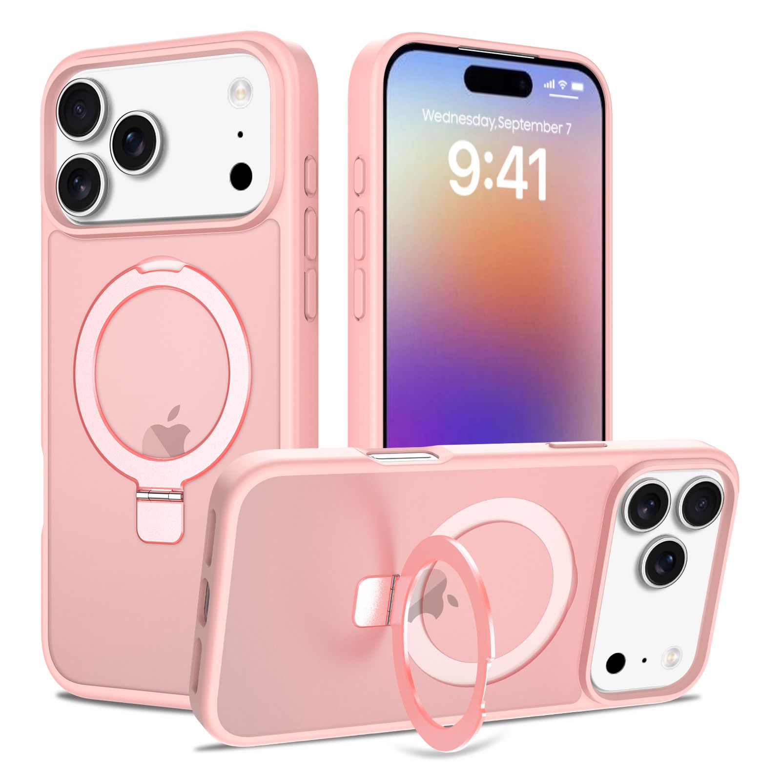 Loop Frost Skin Feeling Magsafe Case with Round Stand — 33