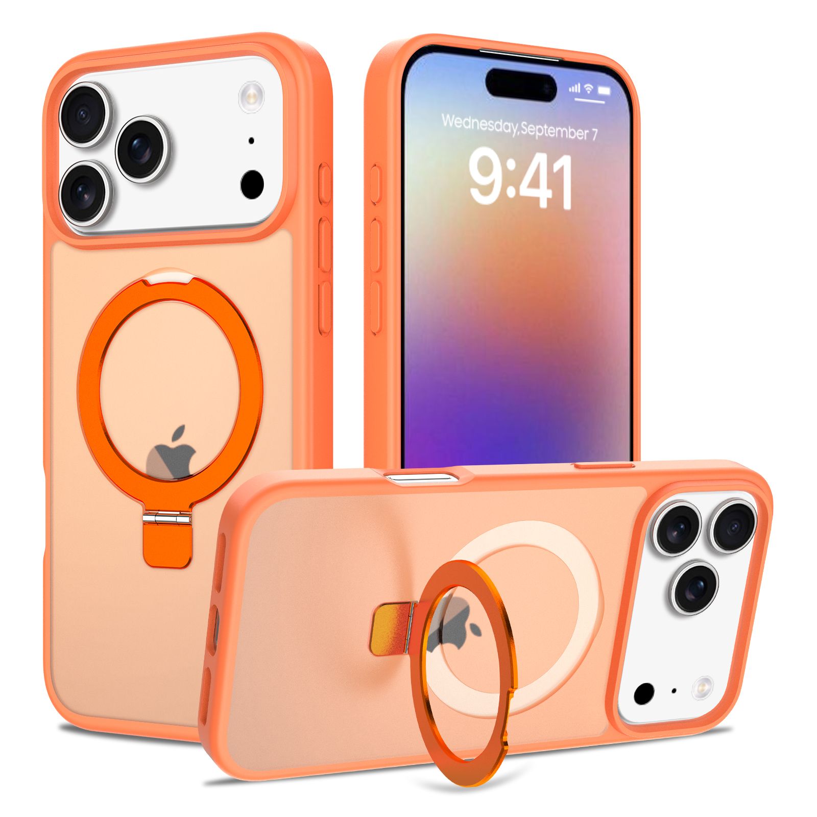 Loop Frost Skin Feeling Magsafe Case with Round Stand — 39