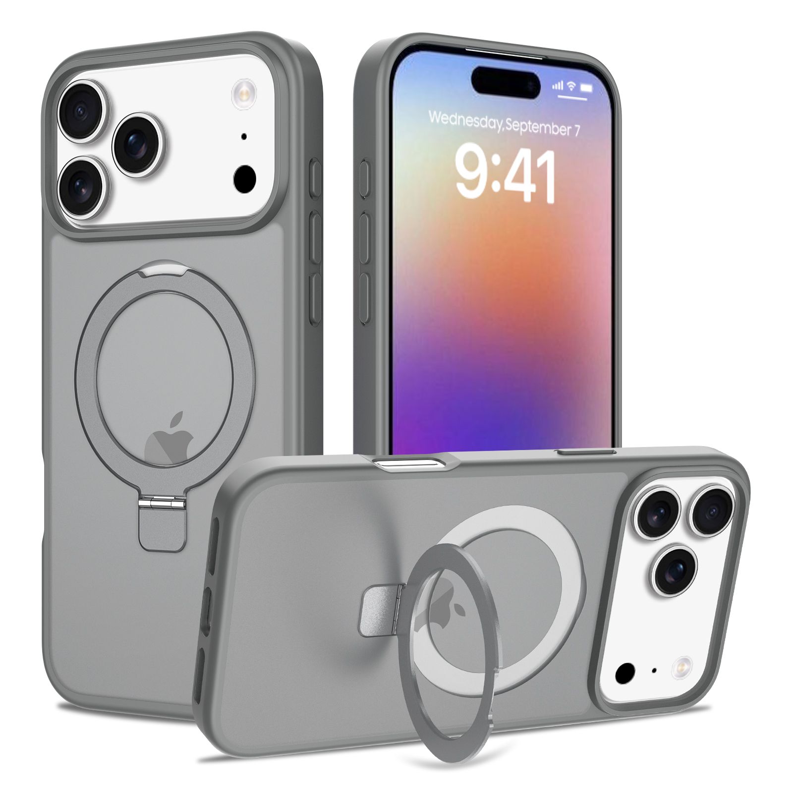 Loop Frost Skin Feeling Magsafe Case with Round Stand — 9