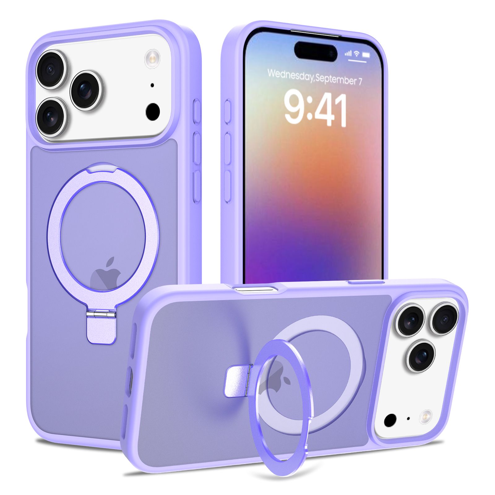 Loop Frost Skin Feeling Magsafe Case with Round Stand — 71