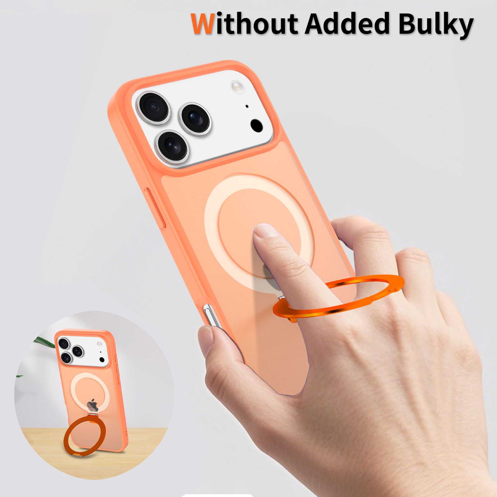 Loop Frost Skin Feeling Magsafe Case with Round Stand — 88