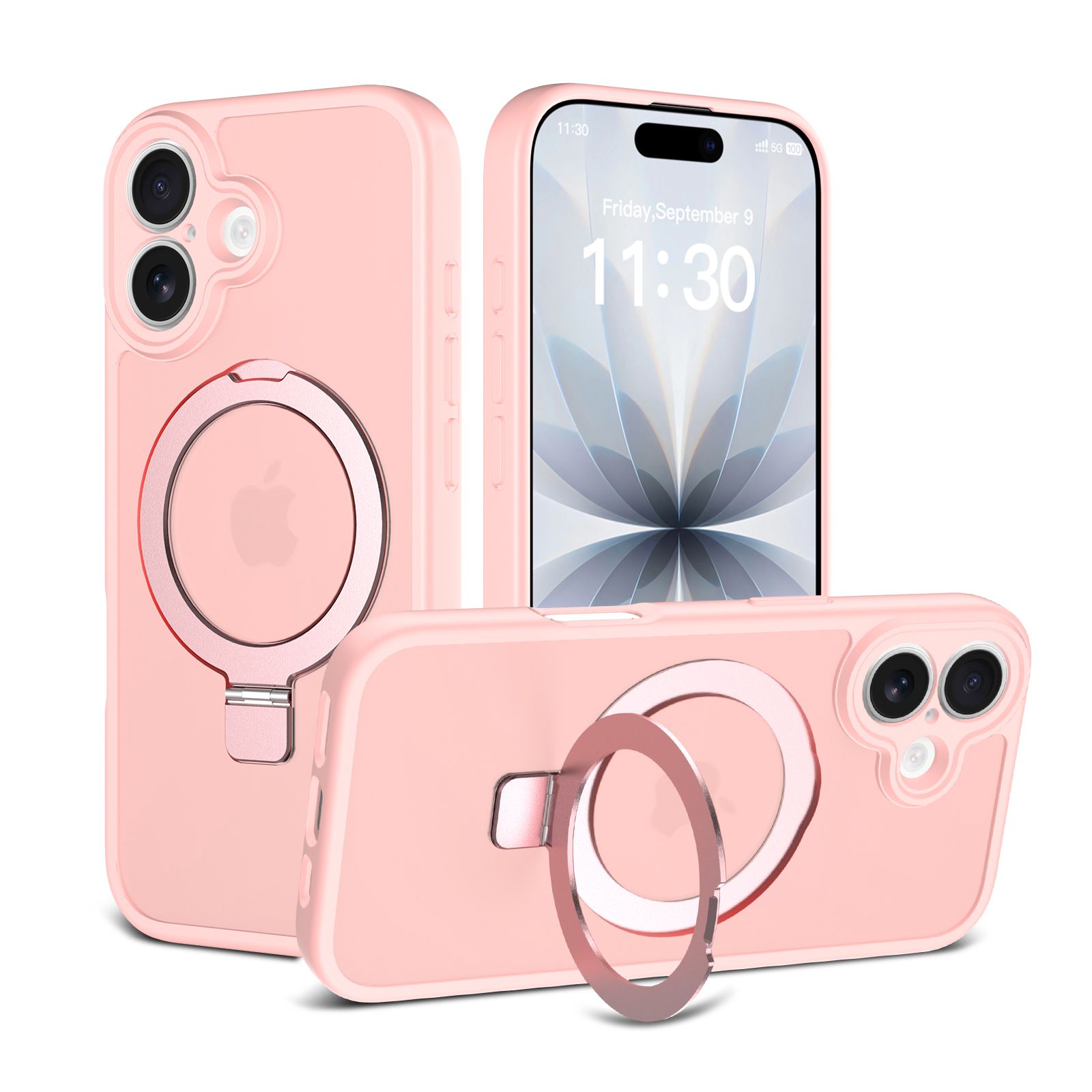 Loop Frost Skin Feeling Magsafe Case with Round Stand — 285