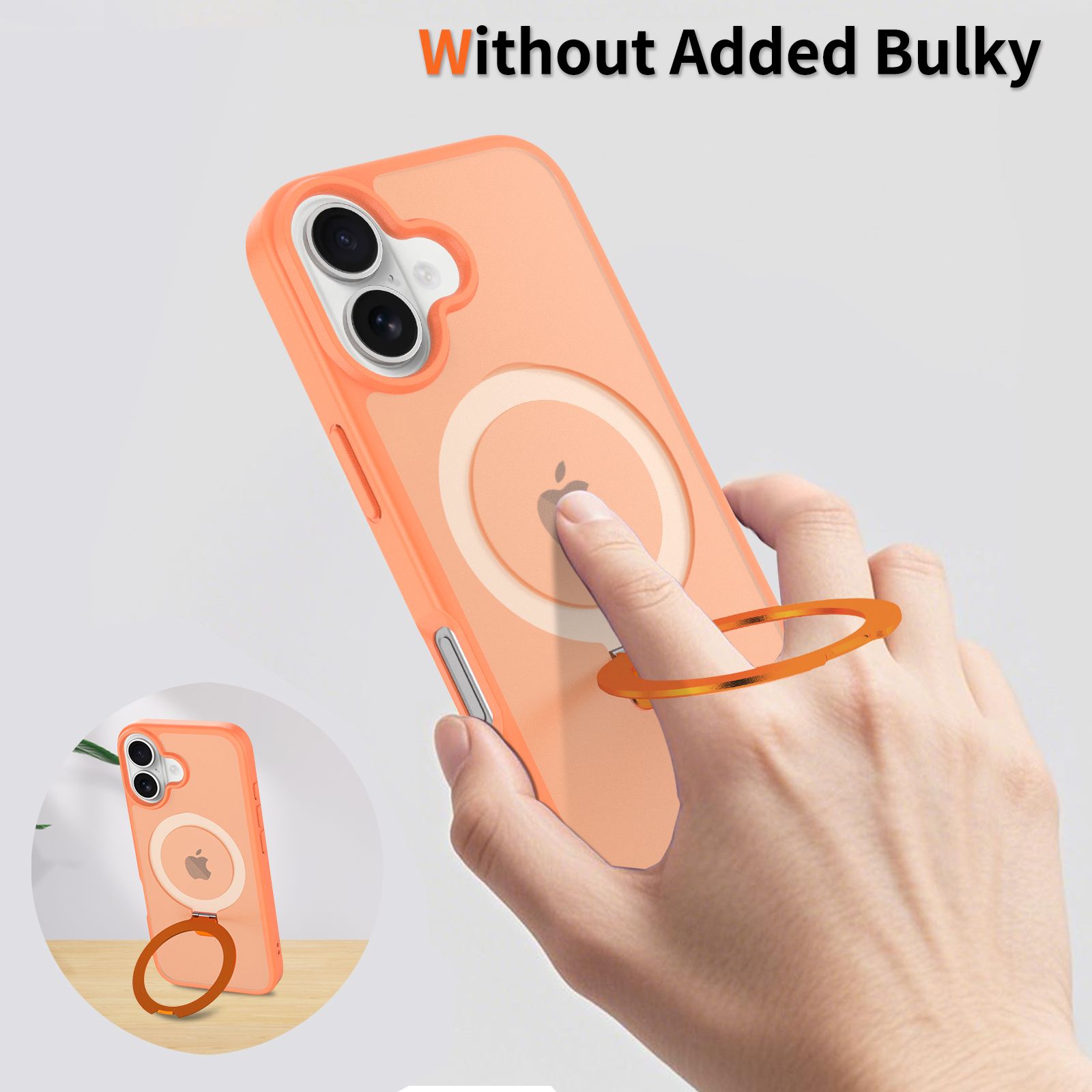 Loop Frost Skin Feeling Magsafe Case with Round Stand — 176
