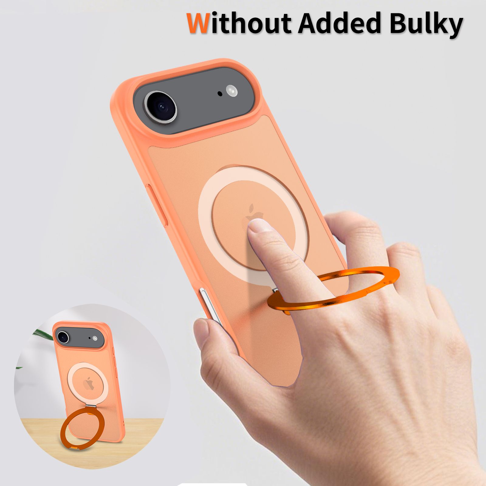Loop Frost Skin Feeling Magsafe Case with Round Stand — 132