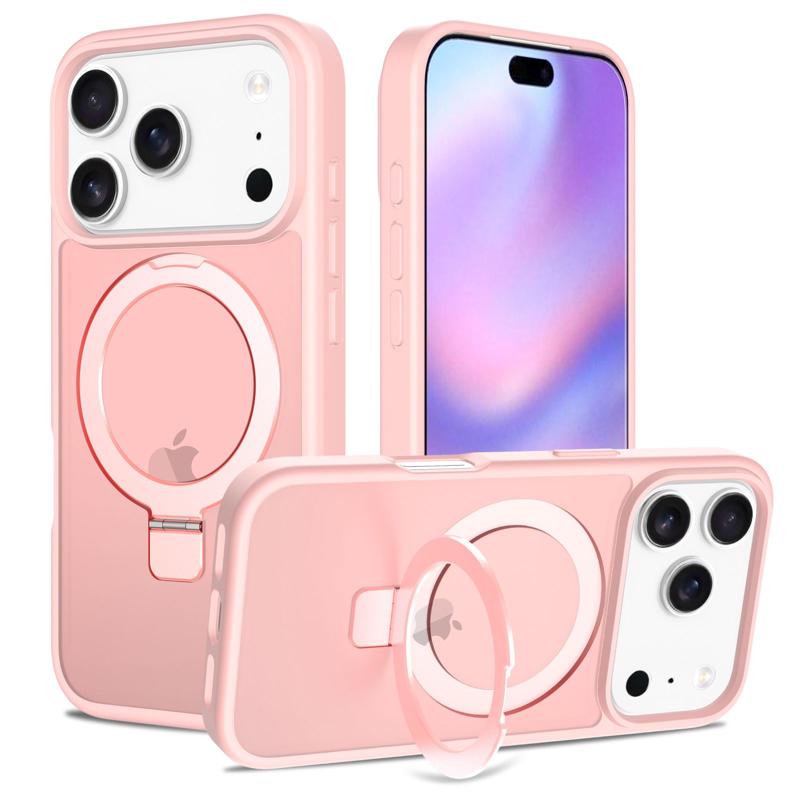 Loop Frost Skin Feeling Magsafe Case with Round Stand — 209