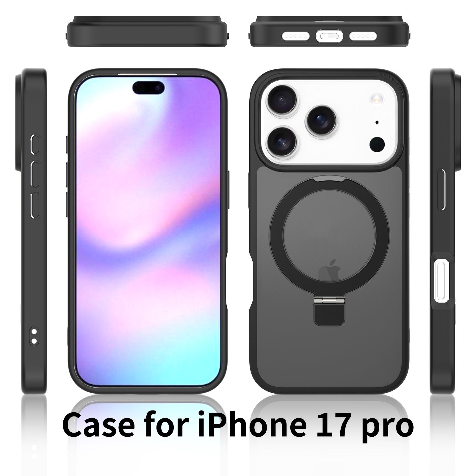 Loop Frost Skin Feeling Magsafe Case with Round Stand — 184