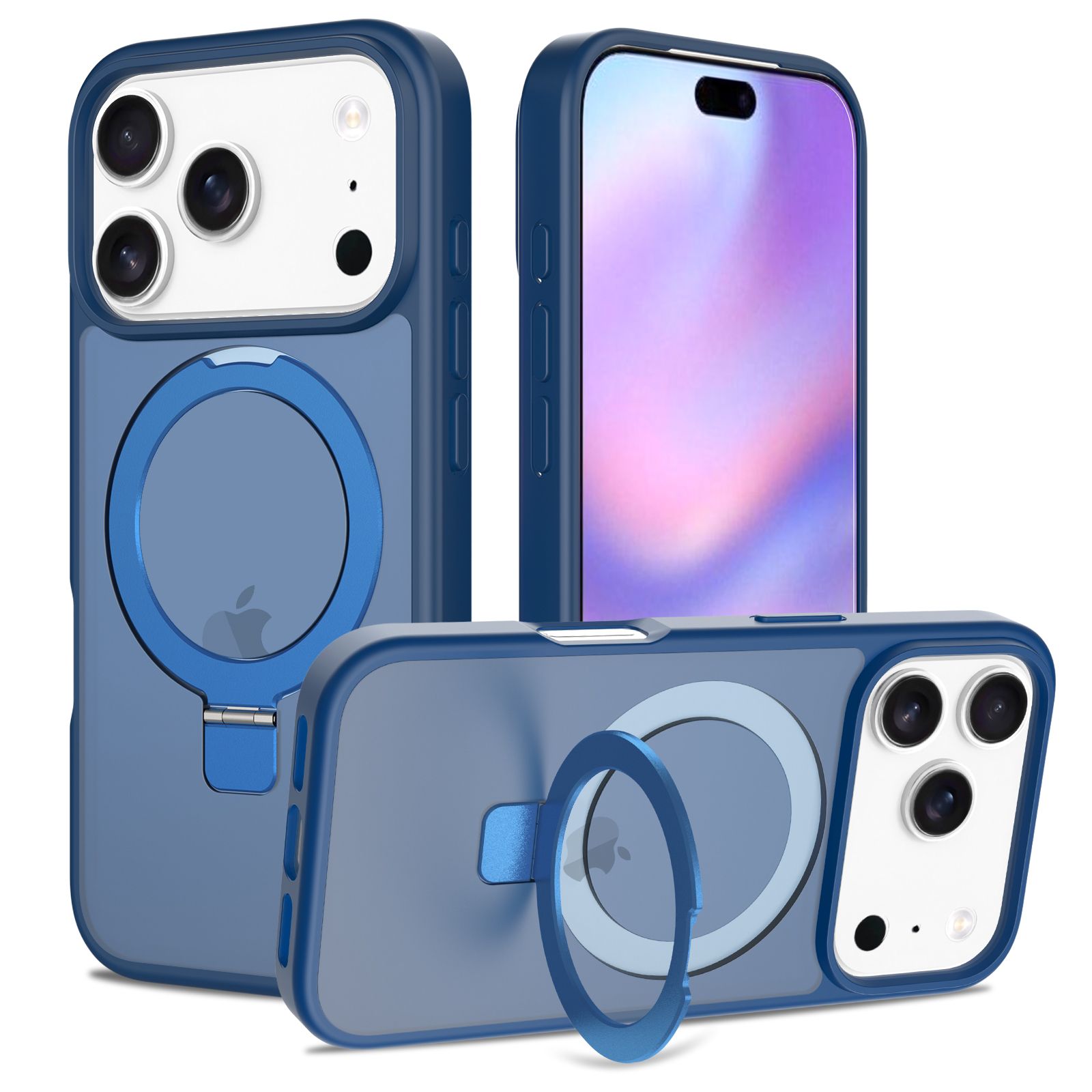 Loop Frost Skin Feeling Magsafe Case with Round Stand — 191