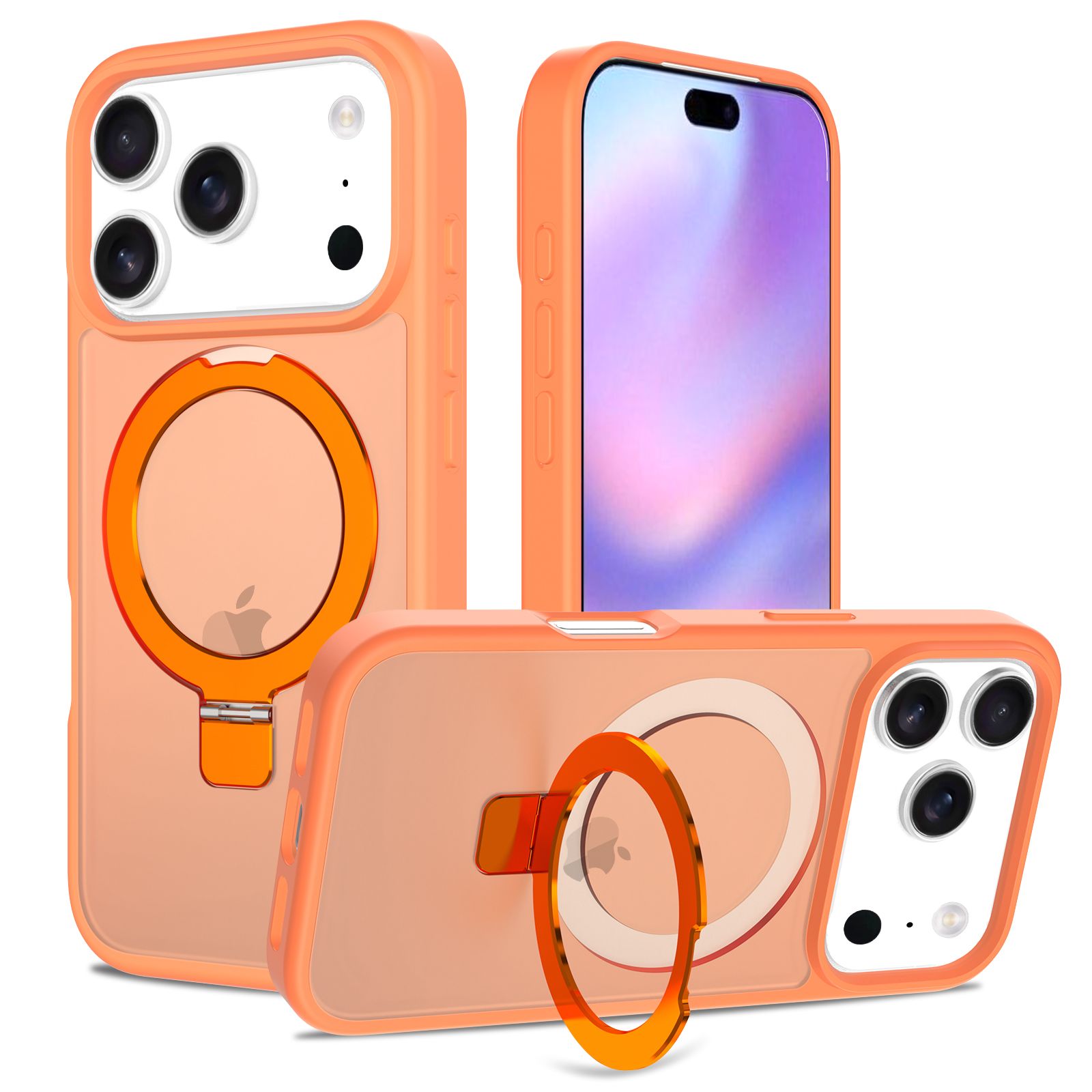 Loop Frost Skin Feeling Magsafe Case with Round Stand — 215